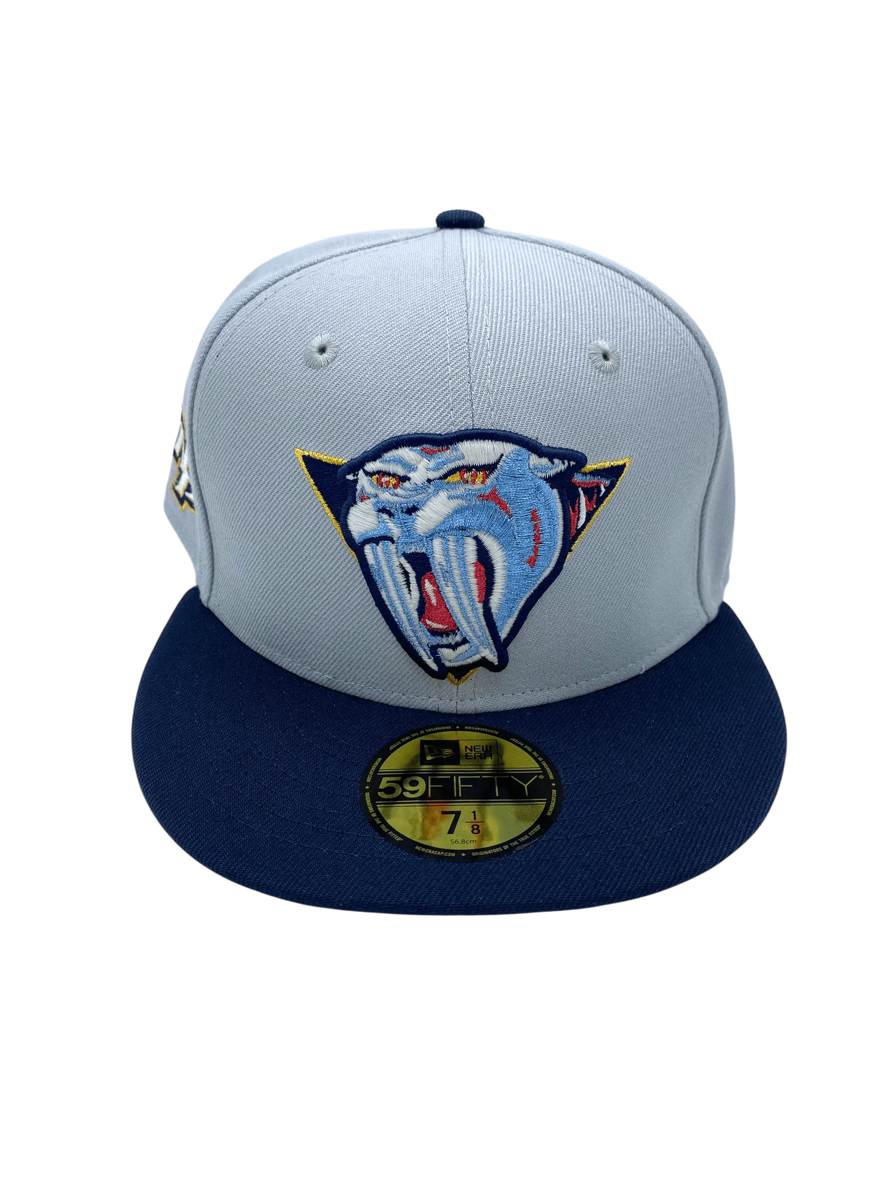 Adult Nashville Predators New Era Gray/Navy Custom Side Patch 59FIFTY Fitted Hat - Men's - Image 5