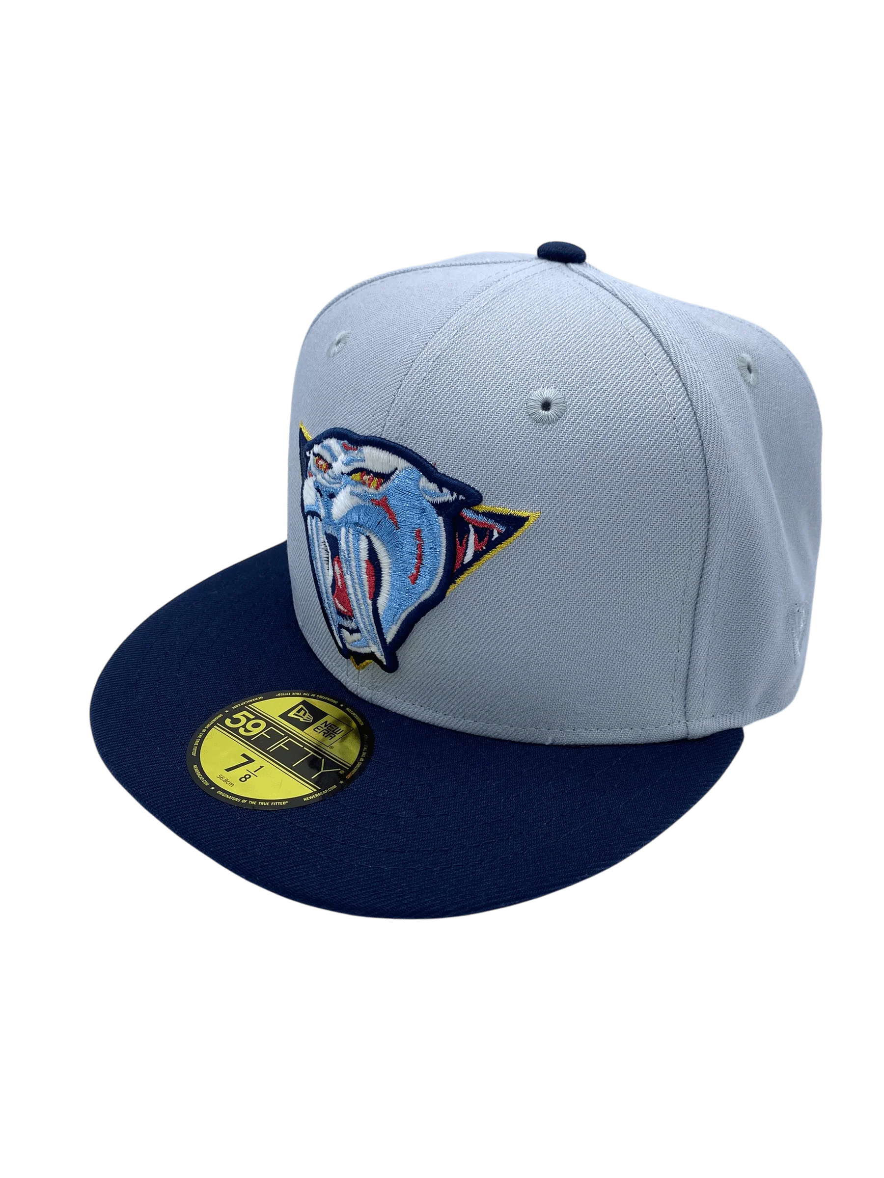 Adult Nashville Predators New Era Gray/Navy Custom Side Patch 59FIFTY Fitted Hat - Men's - Image 6