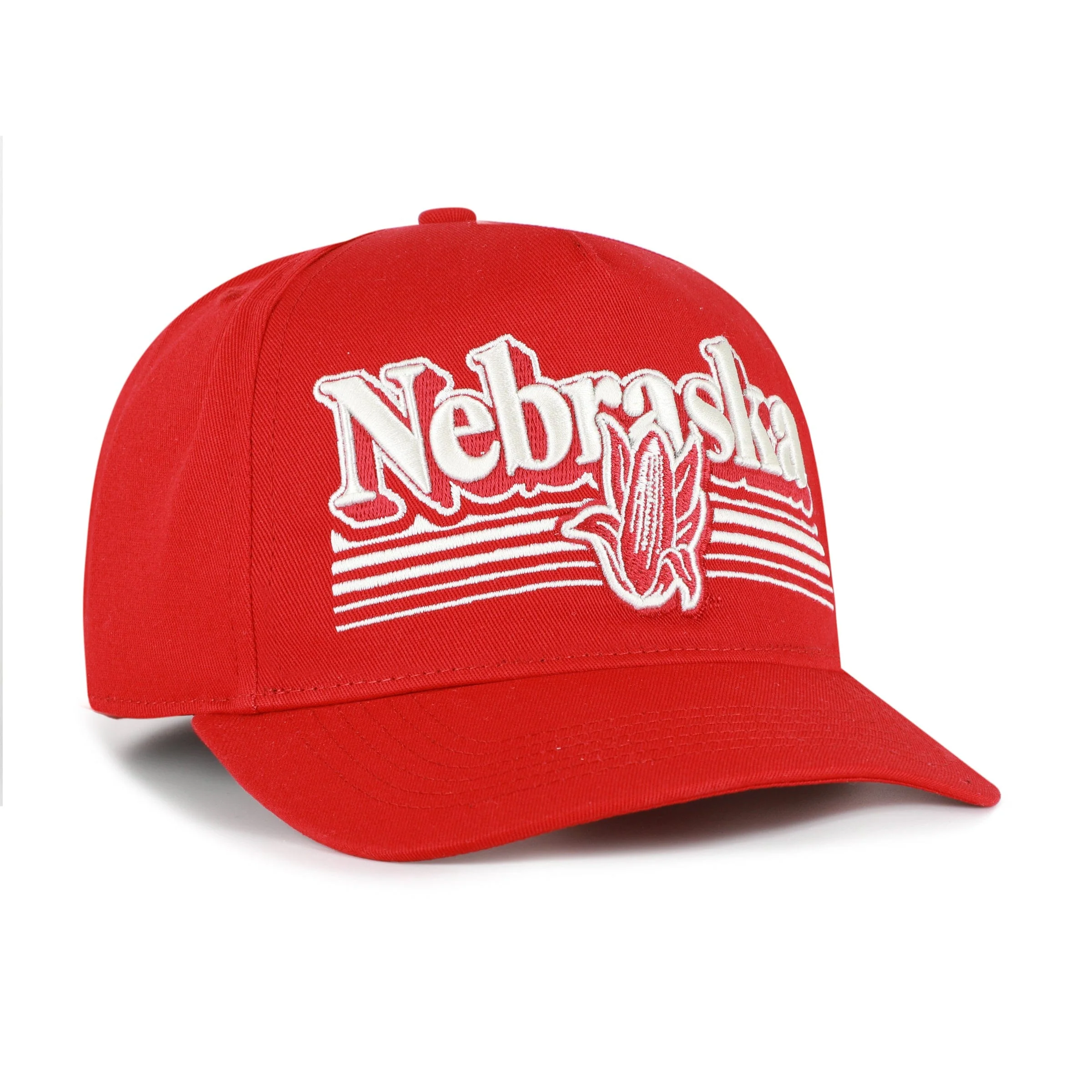 Adult Nebraska Cornhuskers '47 Script Fade Hitch Red Adjustable Snapback Hat - Men's - Image 2
