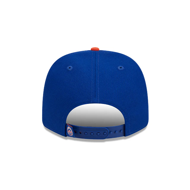 Adult New York Mets New Era Blue Replica Team Logo 9SEVENTY Stretch-Snapback Hat - Men's - Image 6