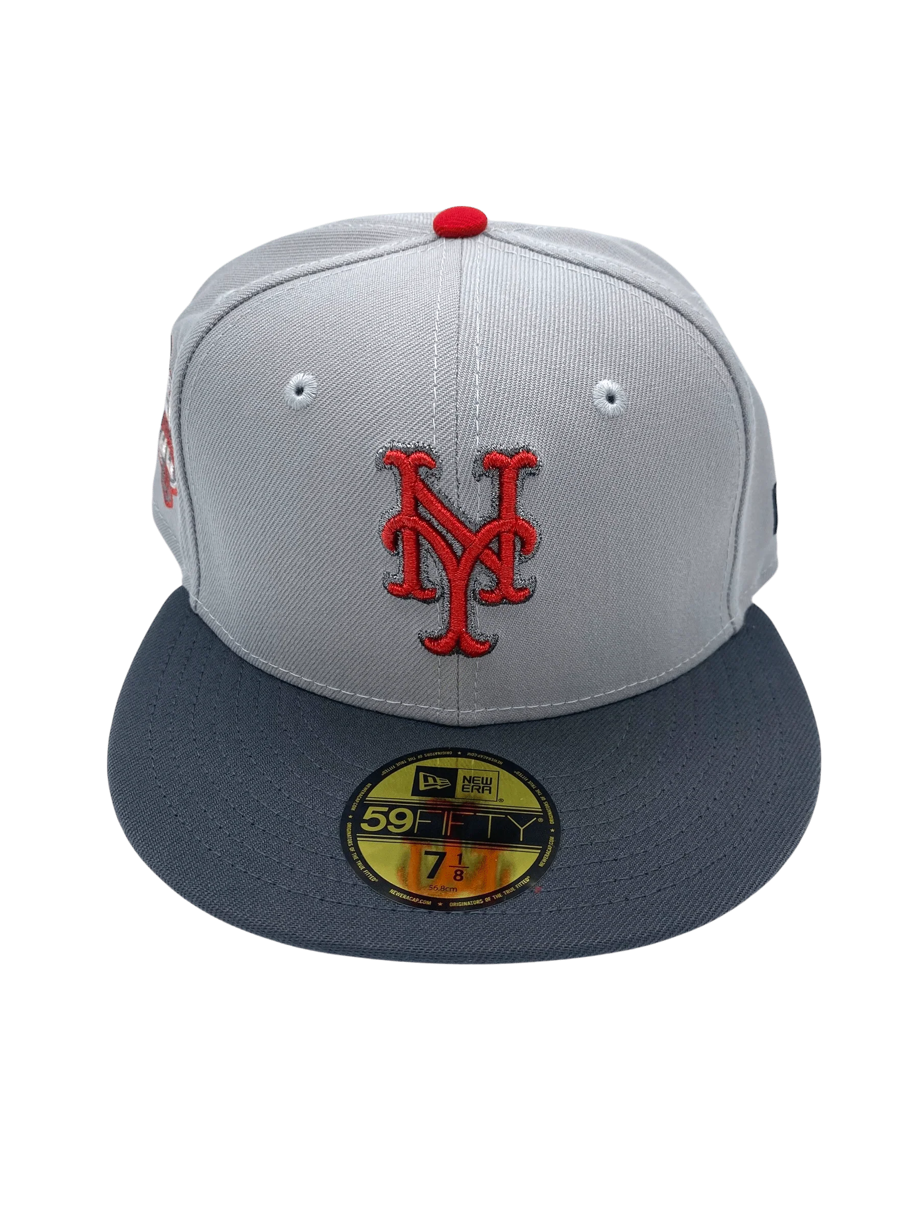 Adult New York Mets New Era Gray 50th Anniversary Side Patch 59FIFTY Fitted Hat - Men's - Image 4