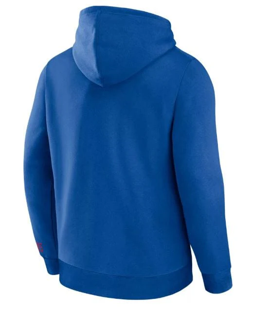 Adult New York Rangers Fanatics Blue Elevated Pullover Hooded Sweatshirt - Men's - Image 3
