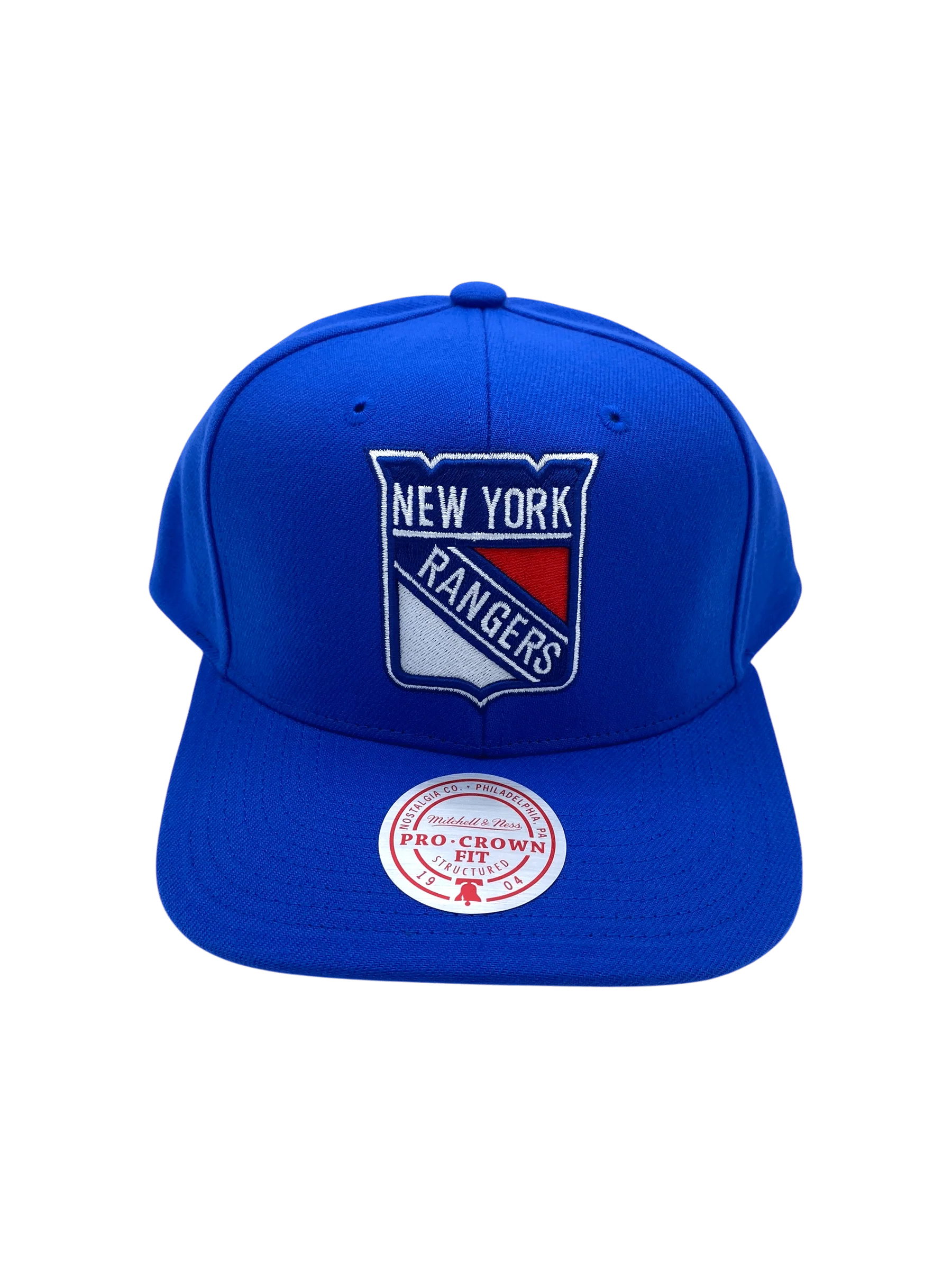 Adult New York Rangers Mitchell & Ness Blue Team Ground 2.0 Snapback Hat - Men's - Image 4
