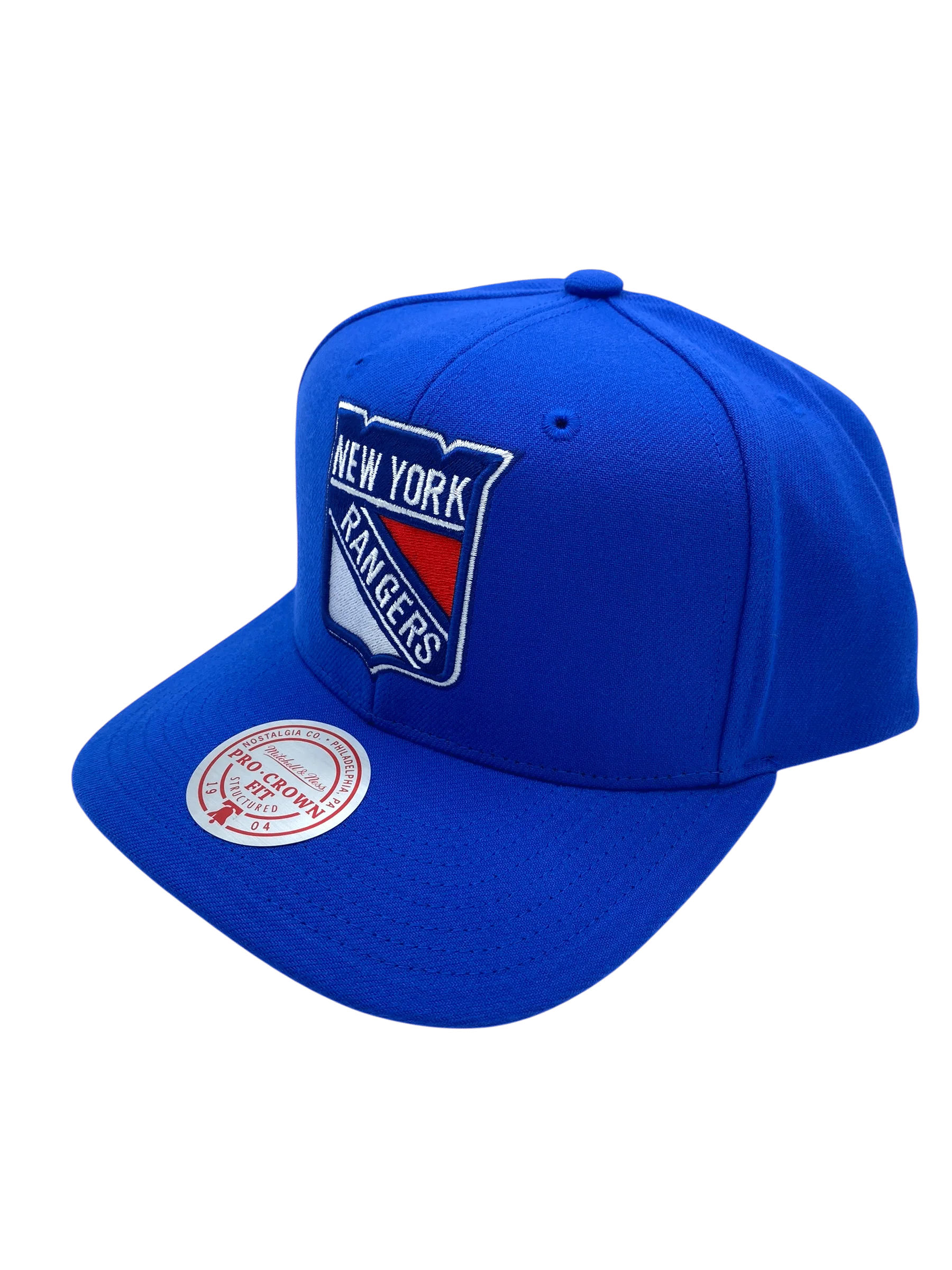 Adult New York Rangers Mitchell & Ness Blue Team Ground 2.0 Snapback Hat - Men's - Image 5