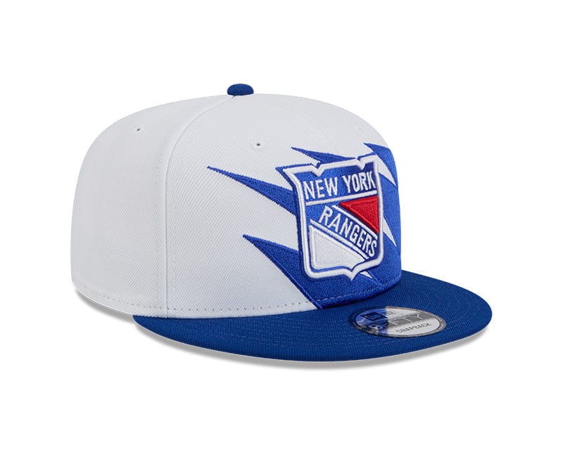 Adult New York Rangers New Era Blue NHL Jagged 9FIFTY Snapback Hat - Men's - Image 4