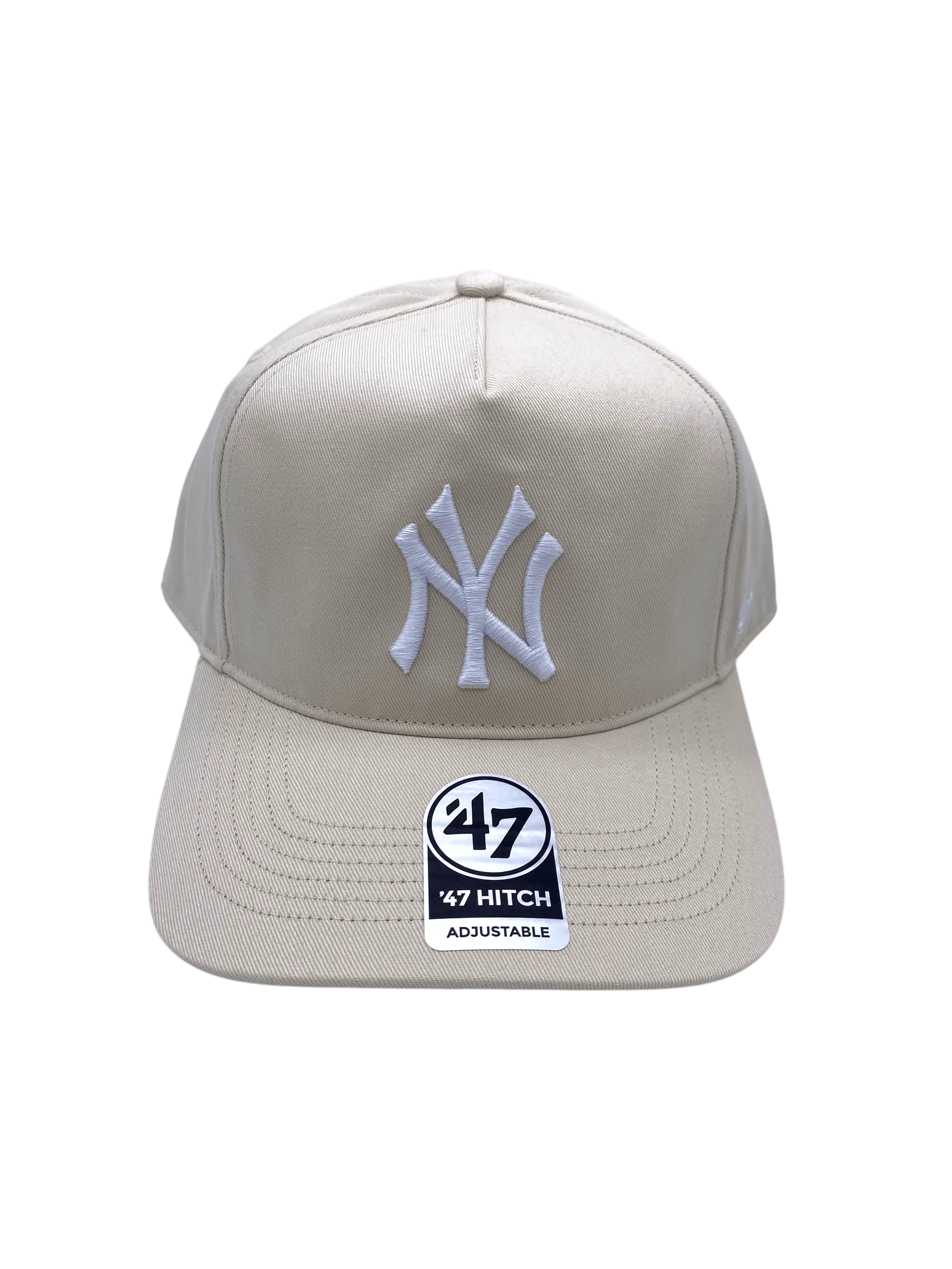 Adult New York Yankees '47 Natural & White Logo Hitch Adjustable Snapback Hat - Men's - Image 3