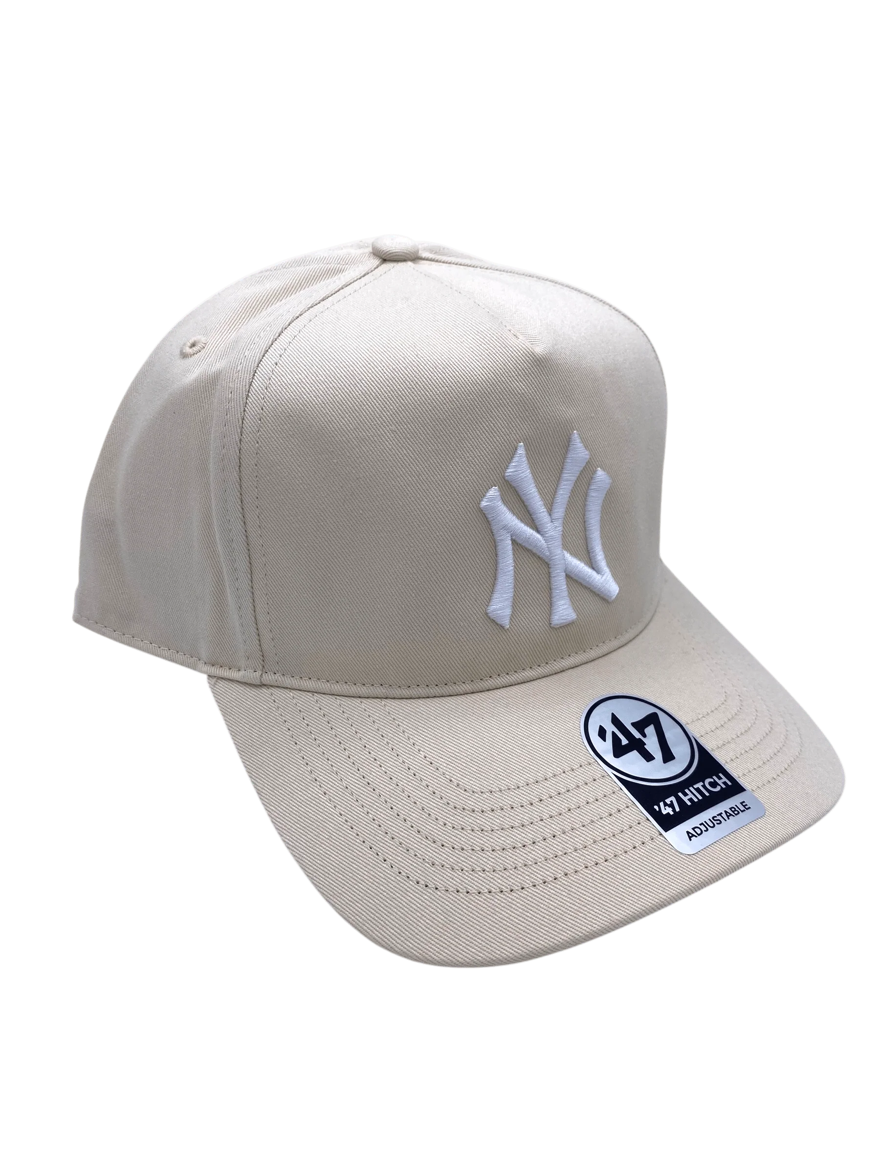 Adult New York Yankees '47 Natural & White Logo Hitch Adjustable Snapback Hat - Men's - Image 4