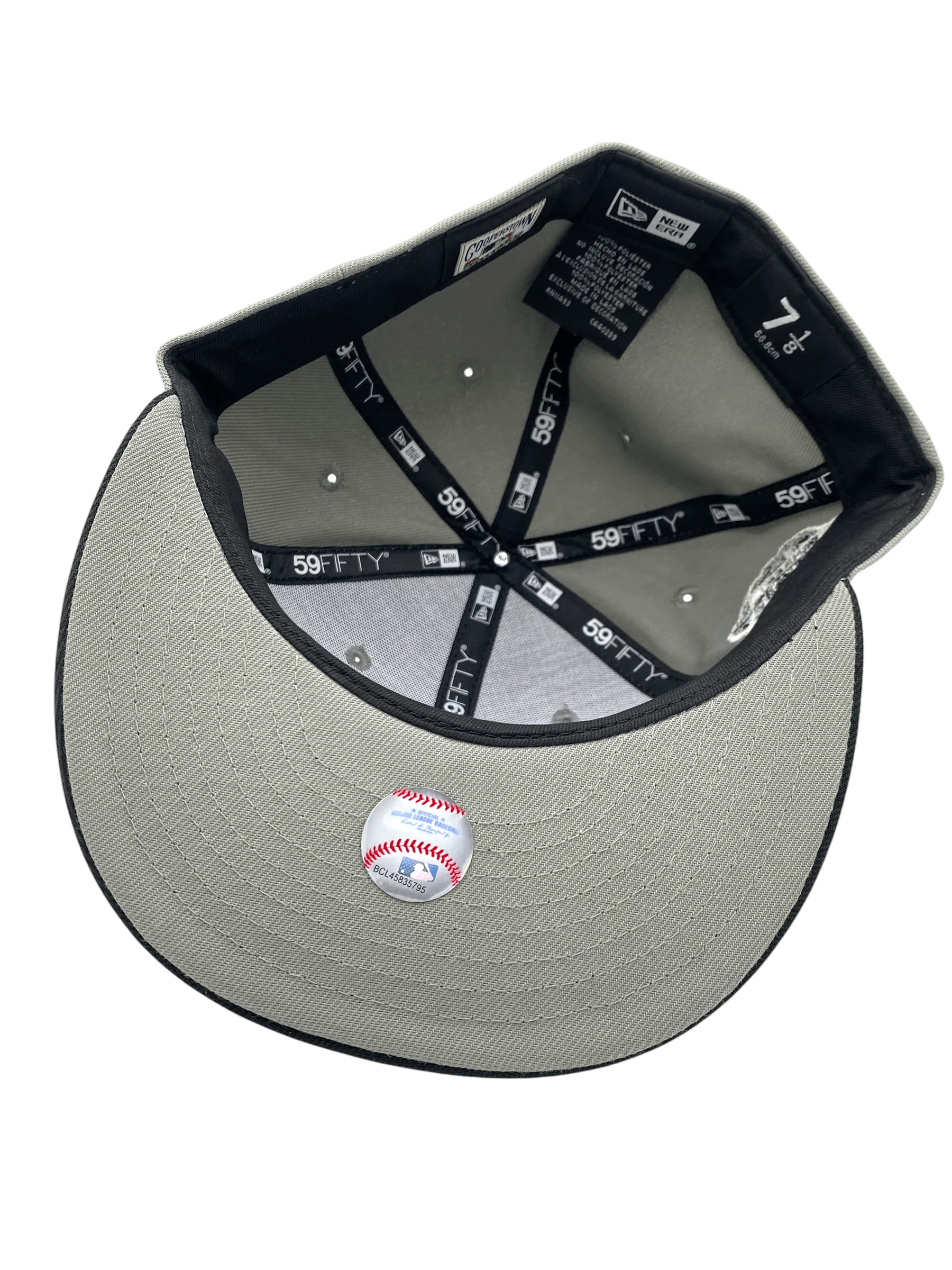 Adult New York Yankees New Era Gray/Black Iris Custom Side Patch 59FIFTY Fitted Hat - Men's - Image 3