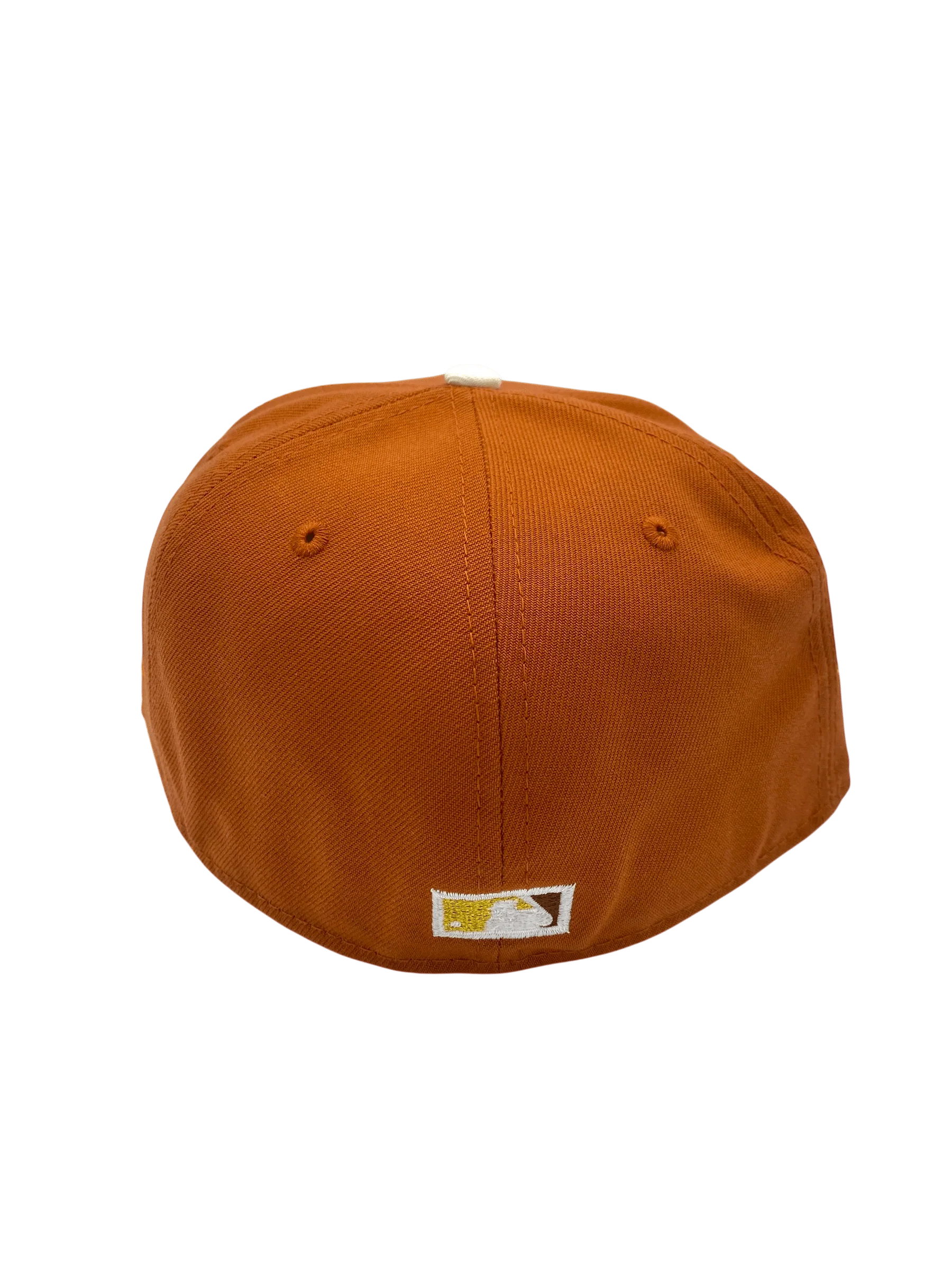 Adult New York Yankees New Era Orange Fall Spice Custom Side Patch 59FIFTY Fitted Hat - Men's - Image 7