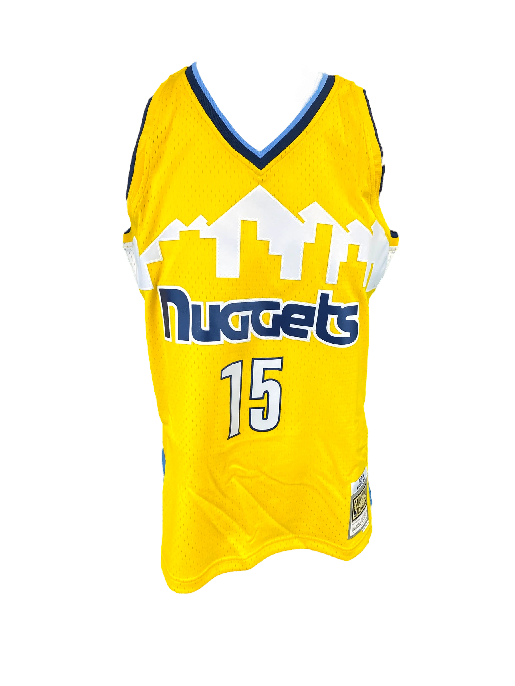 Adult Nikola Jokic Denver Nuggets Mitchell & Ness Yellow 2017 Throwback Swingman Jersey - Men's - Image 4