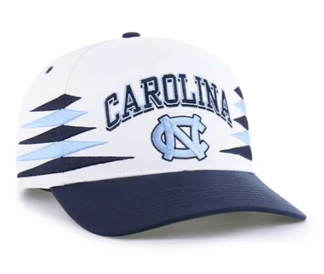 Adult North Carolina Tar Heels '47 White Diamond Cut Hitch Adjustable Snapback Hat - Men's - Image 3