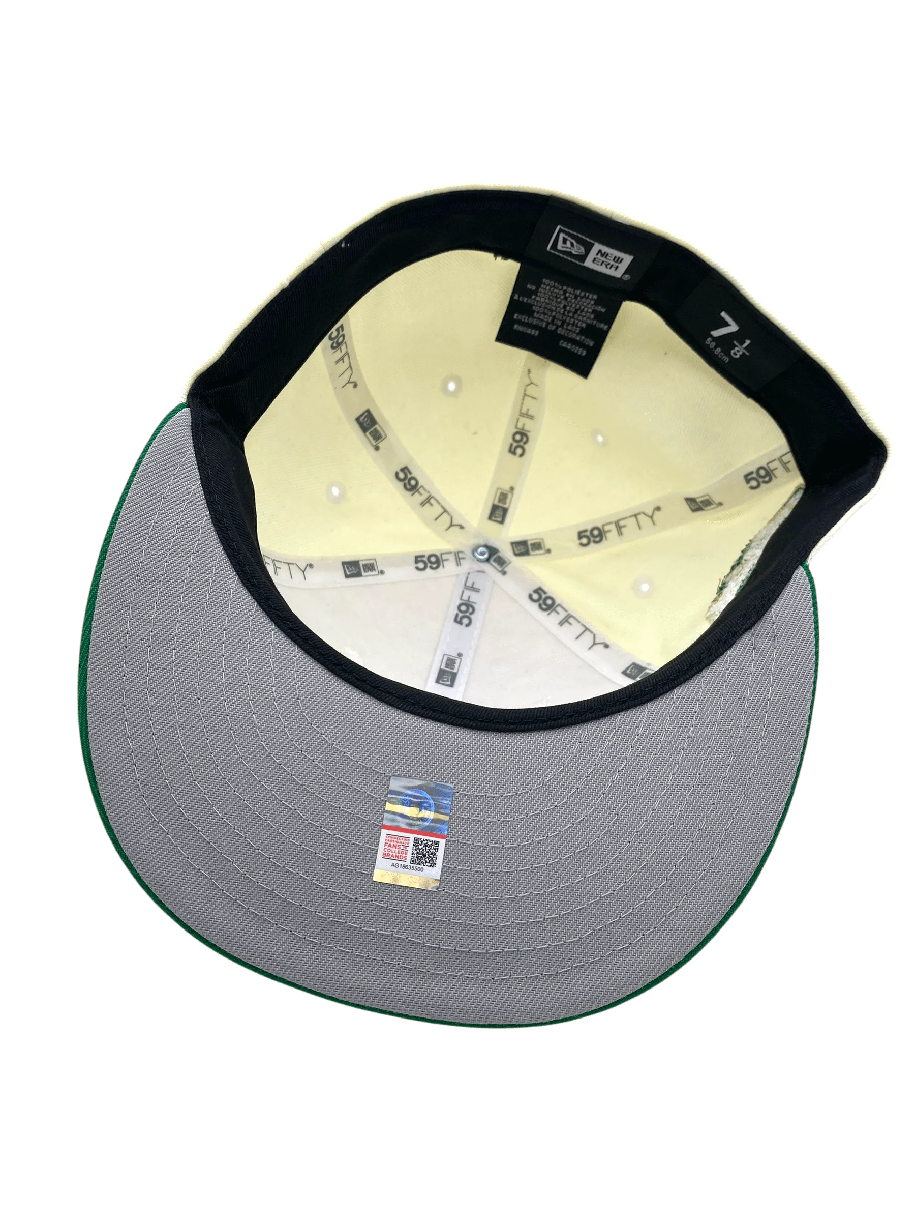 Adult North Dakota State Bison New Era Chrome/Green Custom Side Patch 59FIFTY Fitted Hat - Men's - Image 4