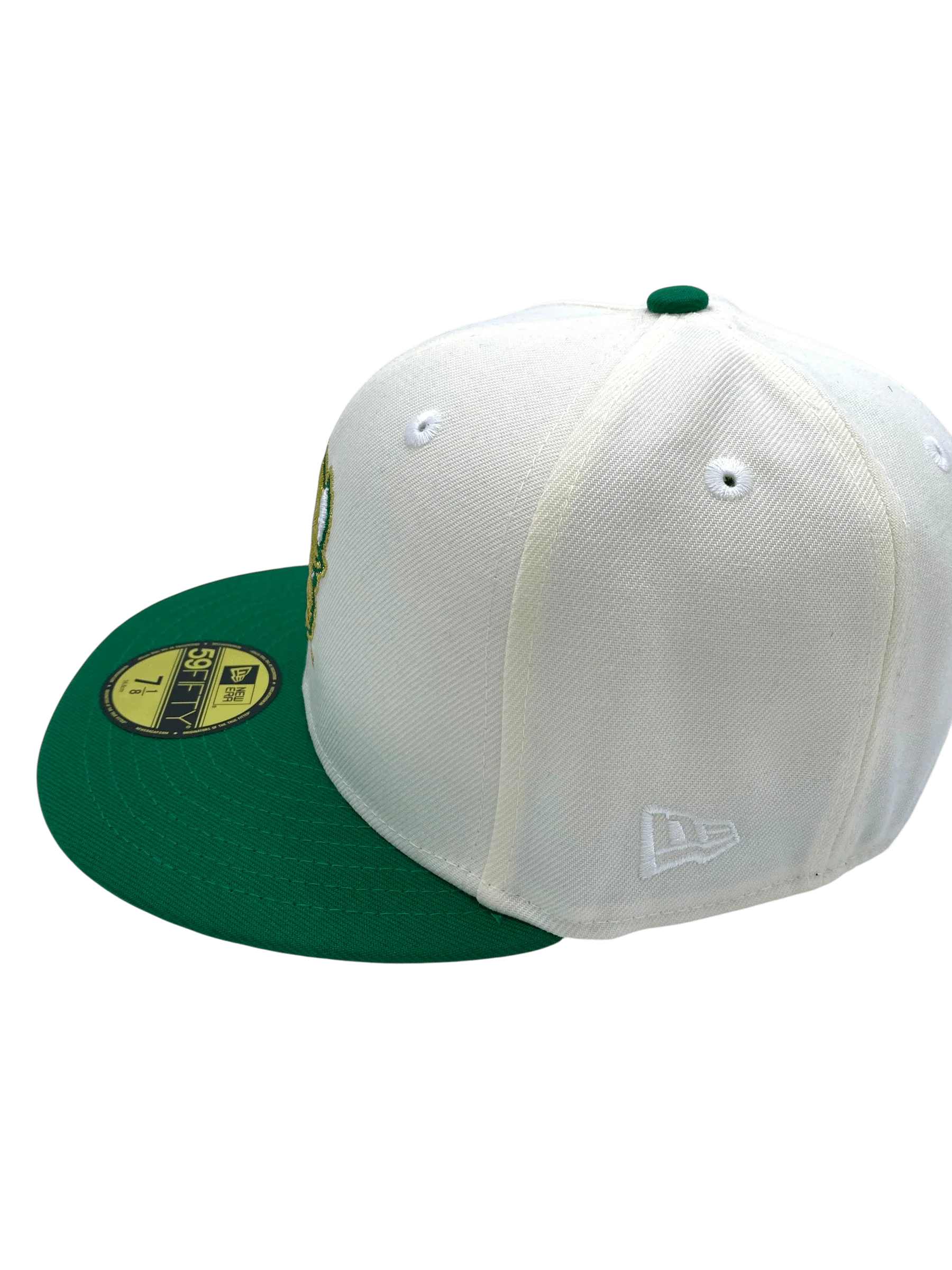 Adult North Dakota State Bison New Era Chrome/Green Custom Side Patch 59FIFTY Fitted Hat - Men's - Image 7