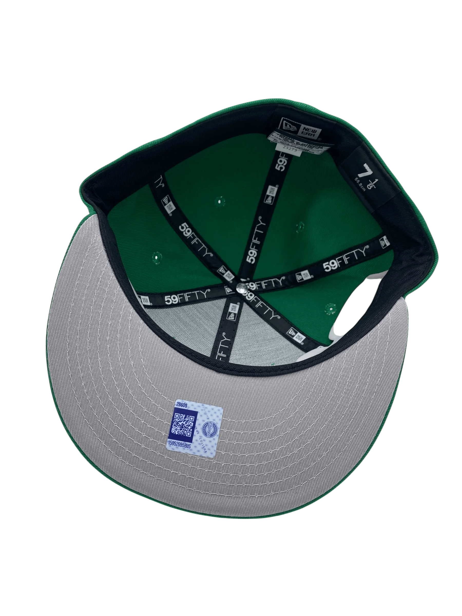 Adult Notre Dame Fighting Irish New Era Green Iris Custom Side Patch 59FIFTY Fitted Hat - Men's - Image 4