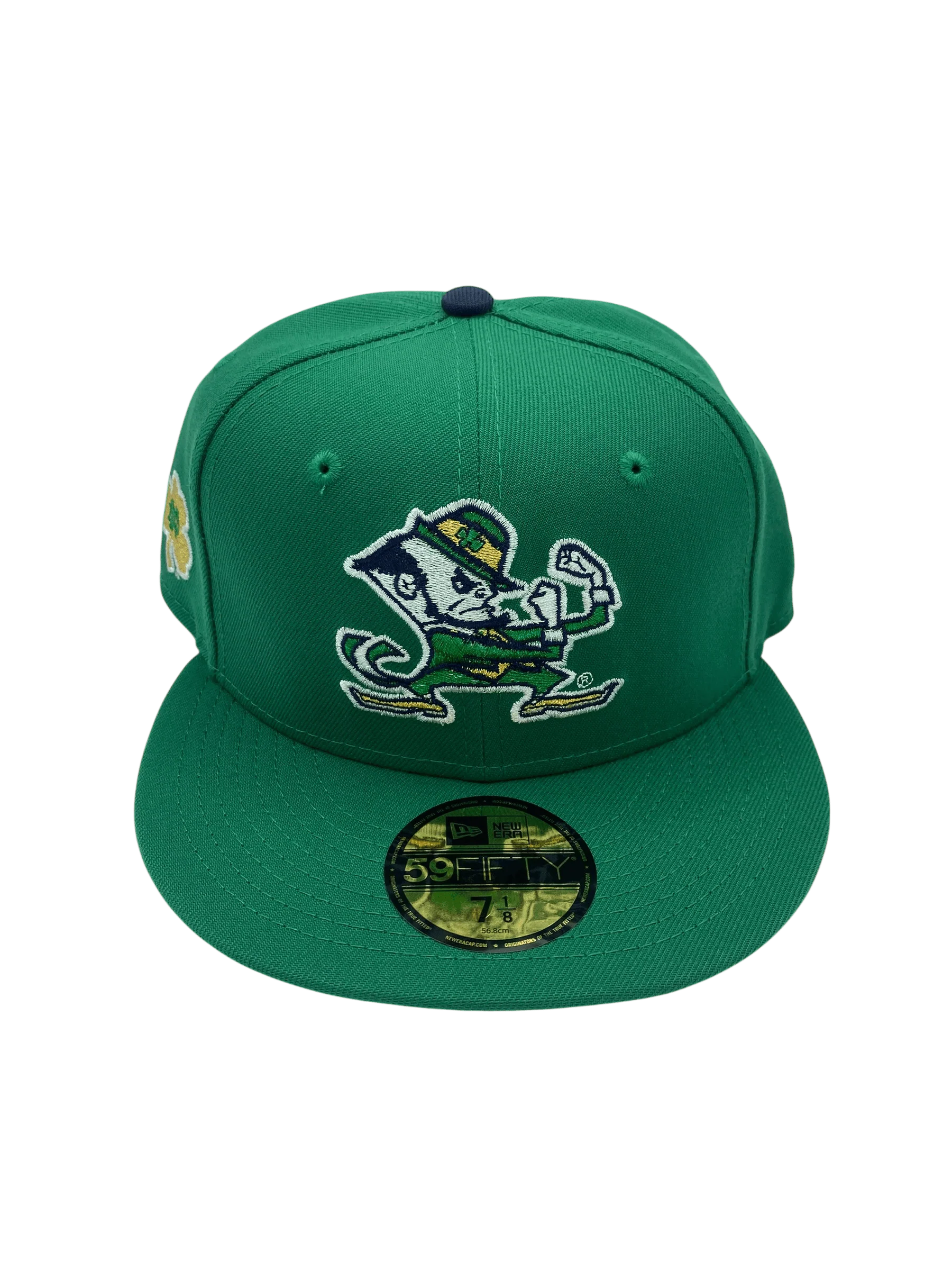 Adult Notre Dame Fighting Irish New Era Green Iris Custom Side Patch 59FIFTY Fitted Hat - Men's - Image 5