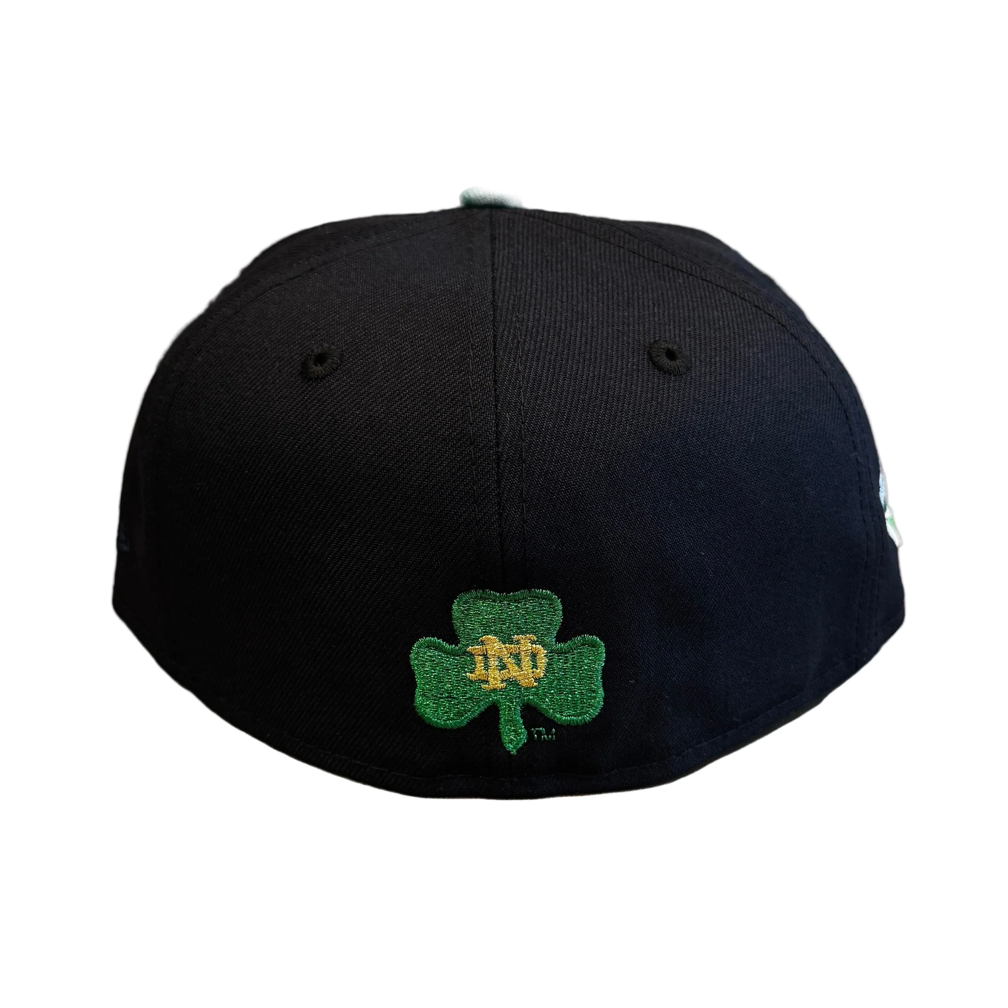 Adult Notre Dame Fighting Irish New Era Navy NCAA Rose Dome Custom 59FIFTY Fitted Hat - Men's - Image 3