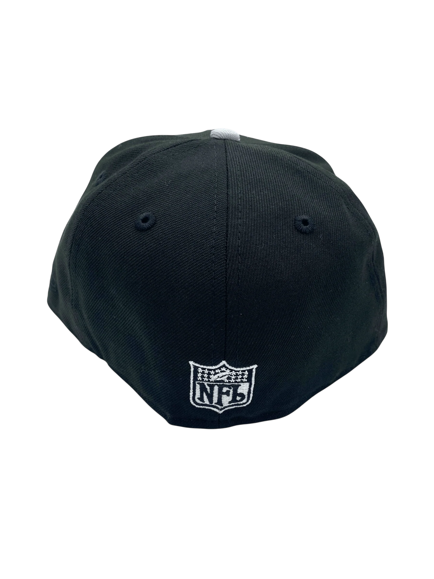 Adult Oakland Raiders New Era Black Oakland Forever Custom Side Patch 59FIFTY Fitted Hat - Men's - Image 4