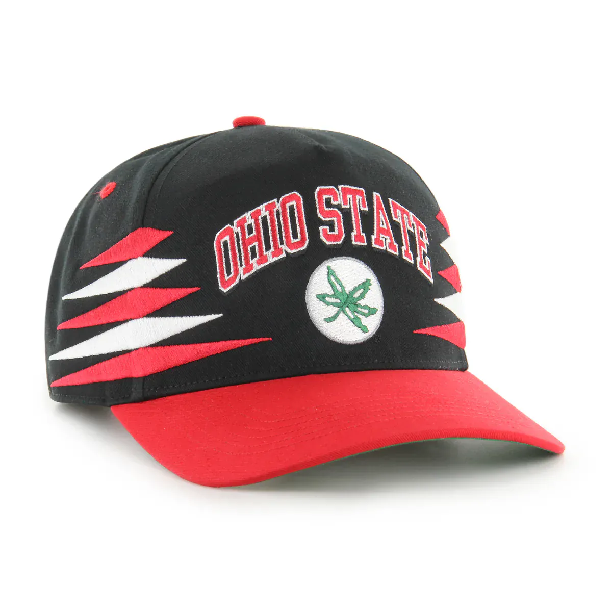 Adult Ohio State Buckeyes '47 Black Diamond Cut Hitch Adjustable Snapback Hat - Men's - Image 3