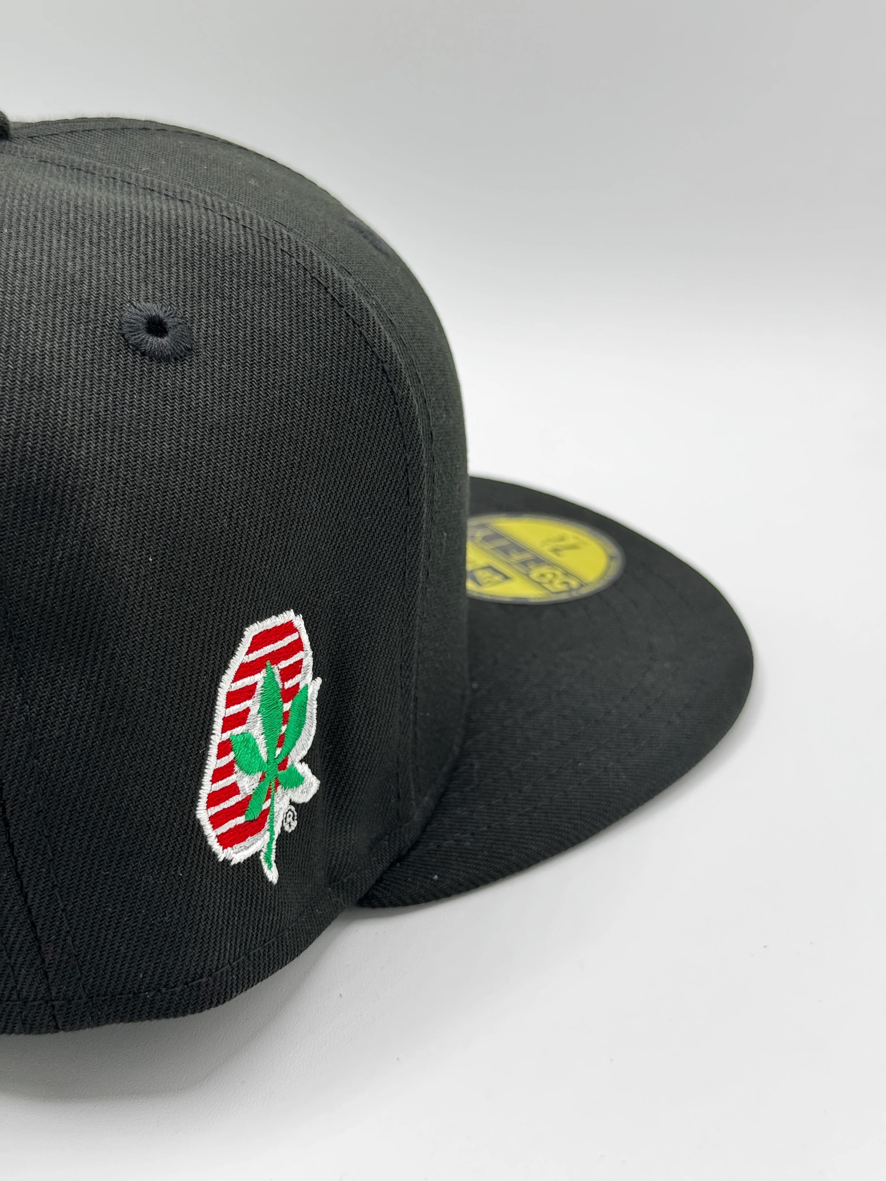 Adult Ohio State Buckeyes Black New Era NCAA 'Brutus' Custom 59FIFTY Fitted Hat - Men's - Image 3