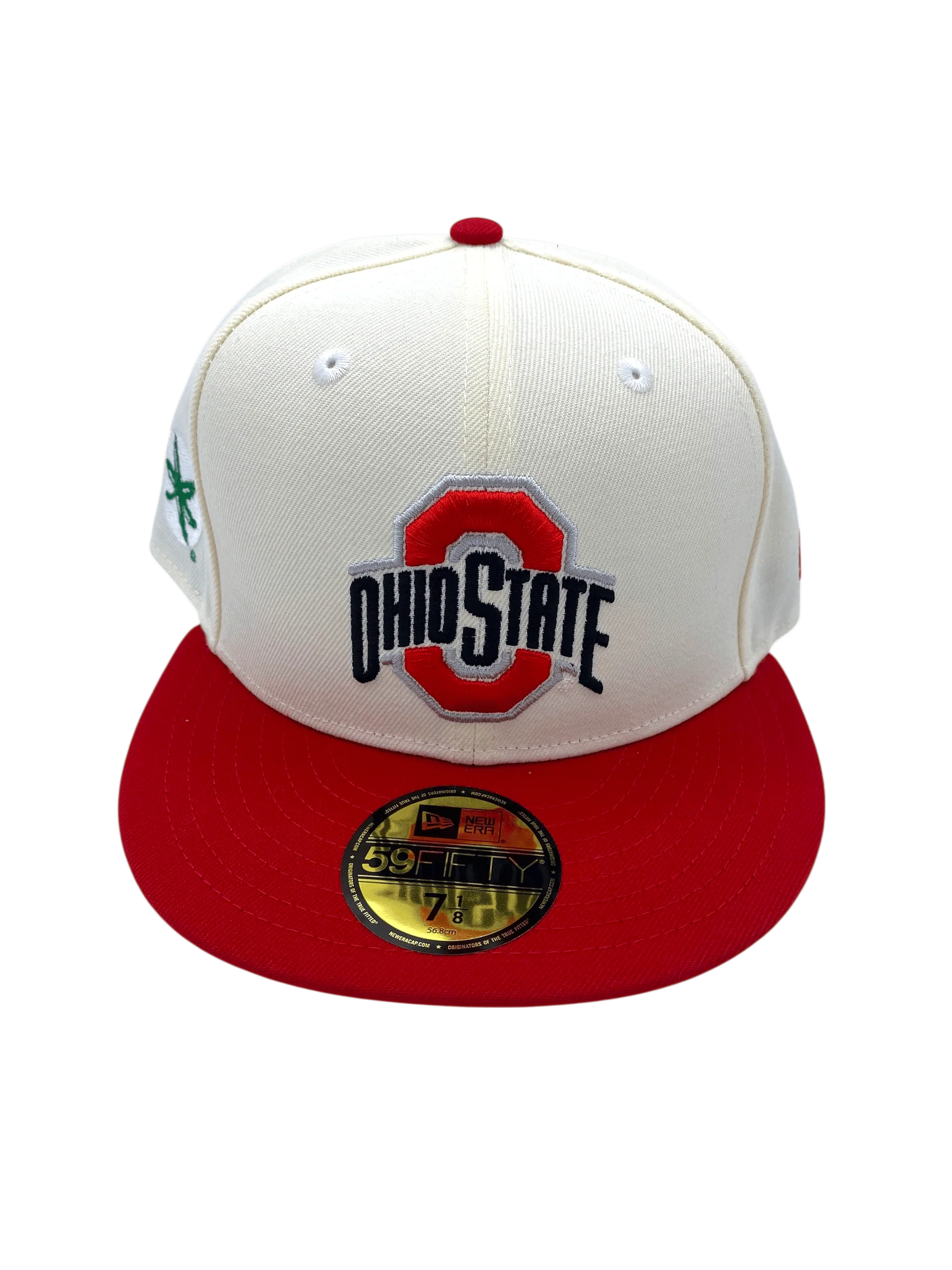 Adult Ohio State Buckeyes New Era Chrome/Red Defending Champs Custom Side Patch 59FIFTY Fitted Hat - Men's - Image 5