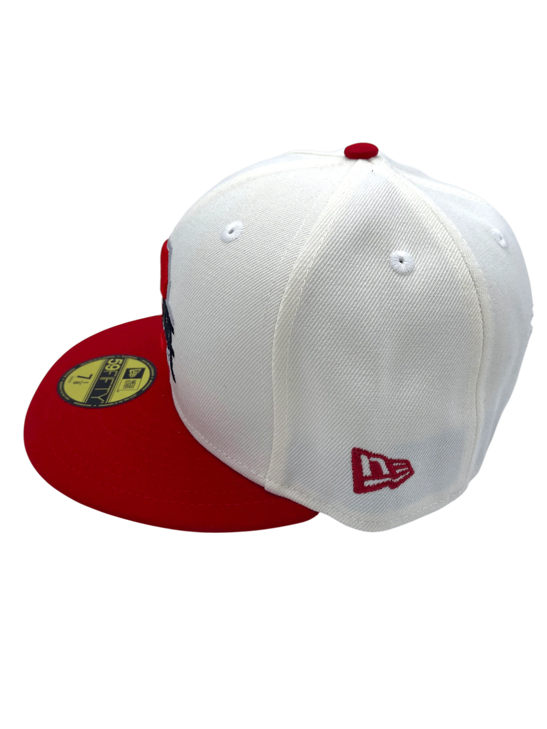 Adult Ohio State Buckeyes New Era Chrome/Red Defending Champs Custom Side Patch 59FIFTY Fitted Hat - Men's - Image 7