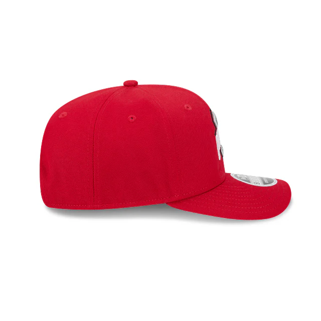 Adult Ohio State Buckeyes New Era Red Replica Team Logo 9SEVENTY Stretch-Snapback Hat - Men's - Image 5