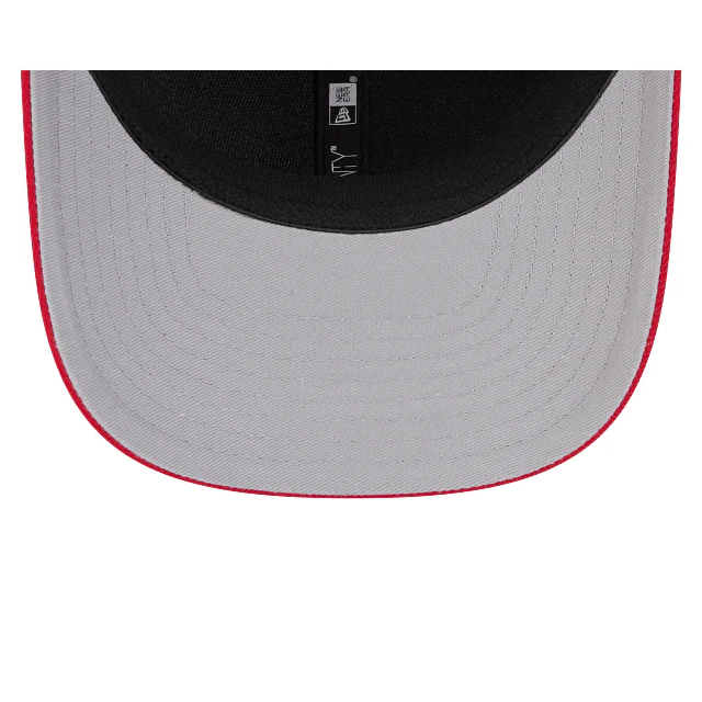 Adult Ohio State Buckeyes New Era Red Replica Team Logo 9SEVENTY Stretch-Snapback Hat - Men's - Image 7