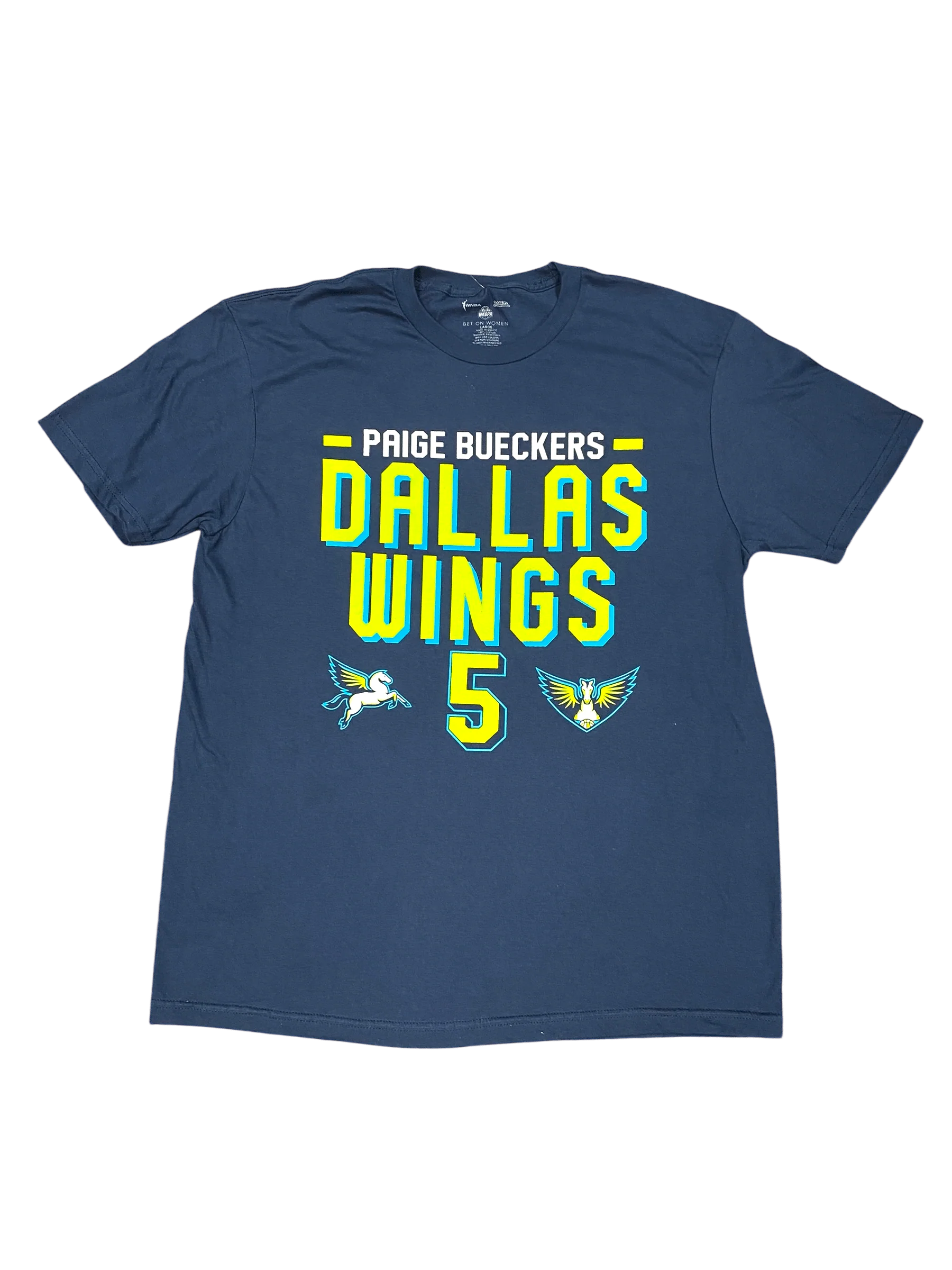 Adult Paige Bueckers Dallas Wings Dynasty WNBA Navy Name & Number Player T-Shirt - Men's - Image 4