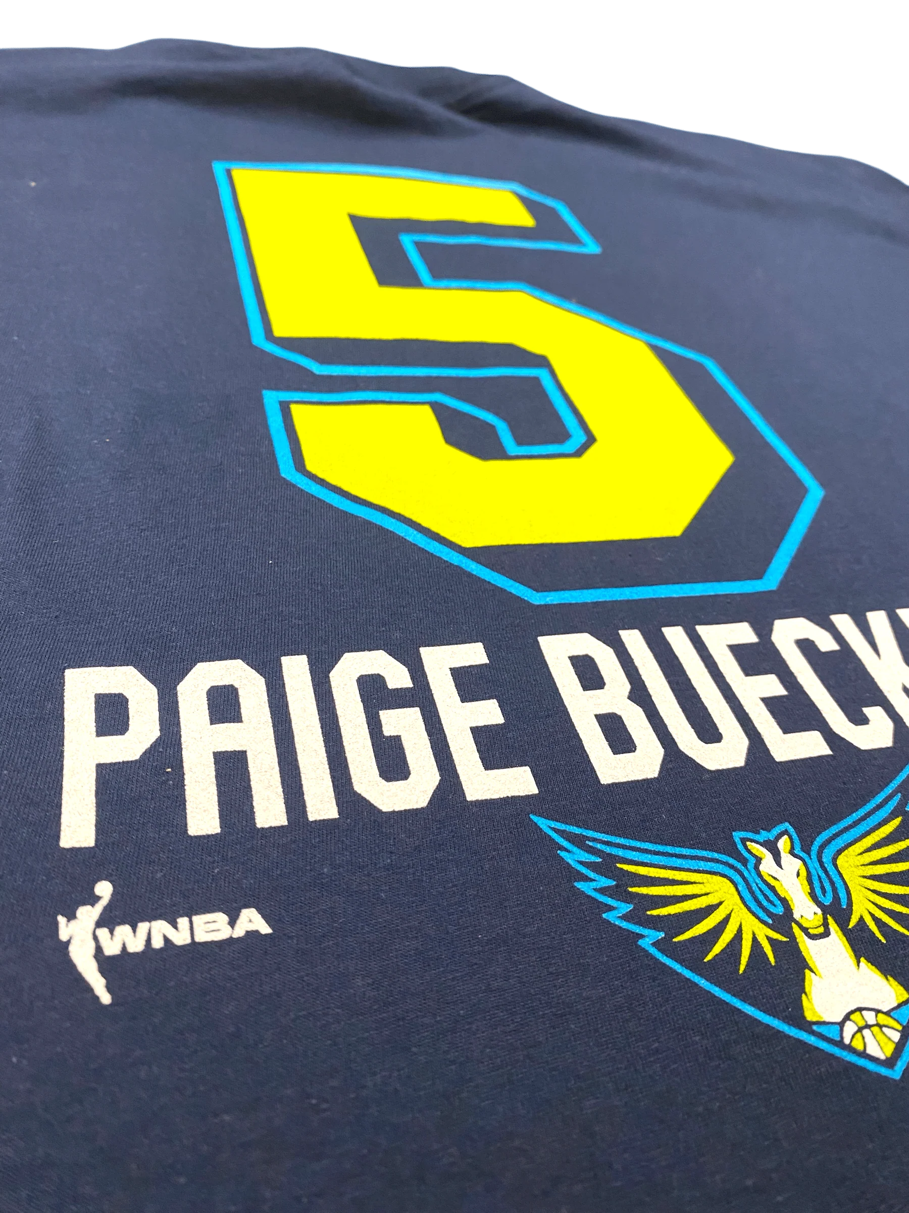 Adult Paige Bueckers Dallas Wings Dynasty WNBA Navy Name & Number Player T-Shirt - Men's - Image 5