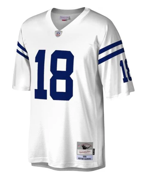 Adult Peyton Manning Indianapolis Colts Mitchell & Ness NFL White Throwback Jersey - Men's - Image 3