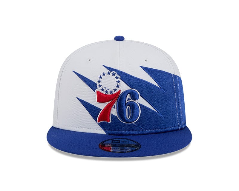 Adult Philadelphia 76ers New Era Blue NBA Jagged 9FIFTY Snapback Hat - Men's - Image 5