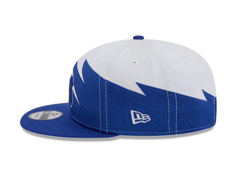 Adult Philadelphia 76ers New Era Blue NBA Jagged 9FIFTY Snapback Hat - Men's - Image 6