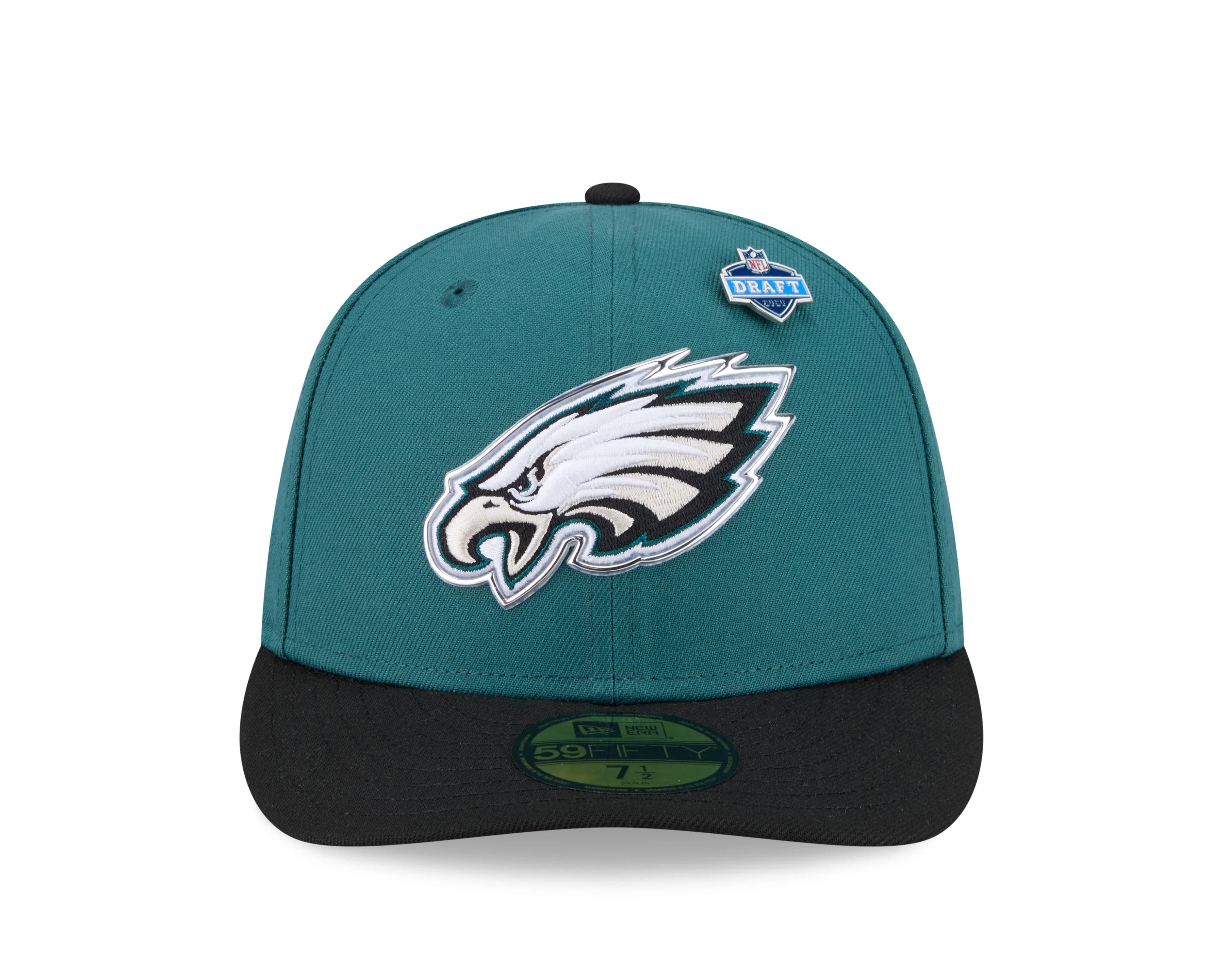 Adult Philadelphia Eagles New Era Team Color 2026 NFL Draft 59FIFTY Fitted Hat - Men's - Image 3