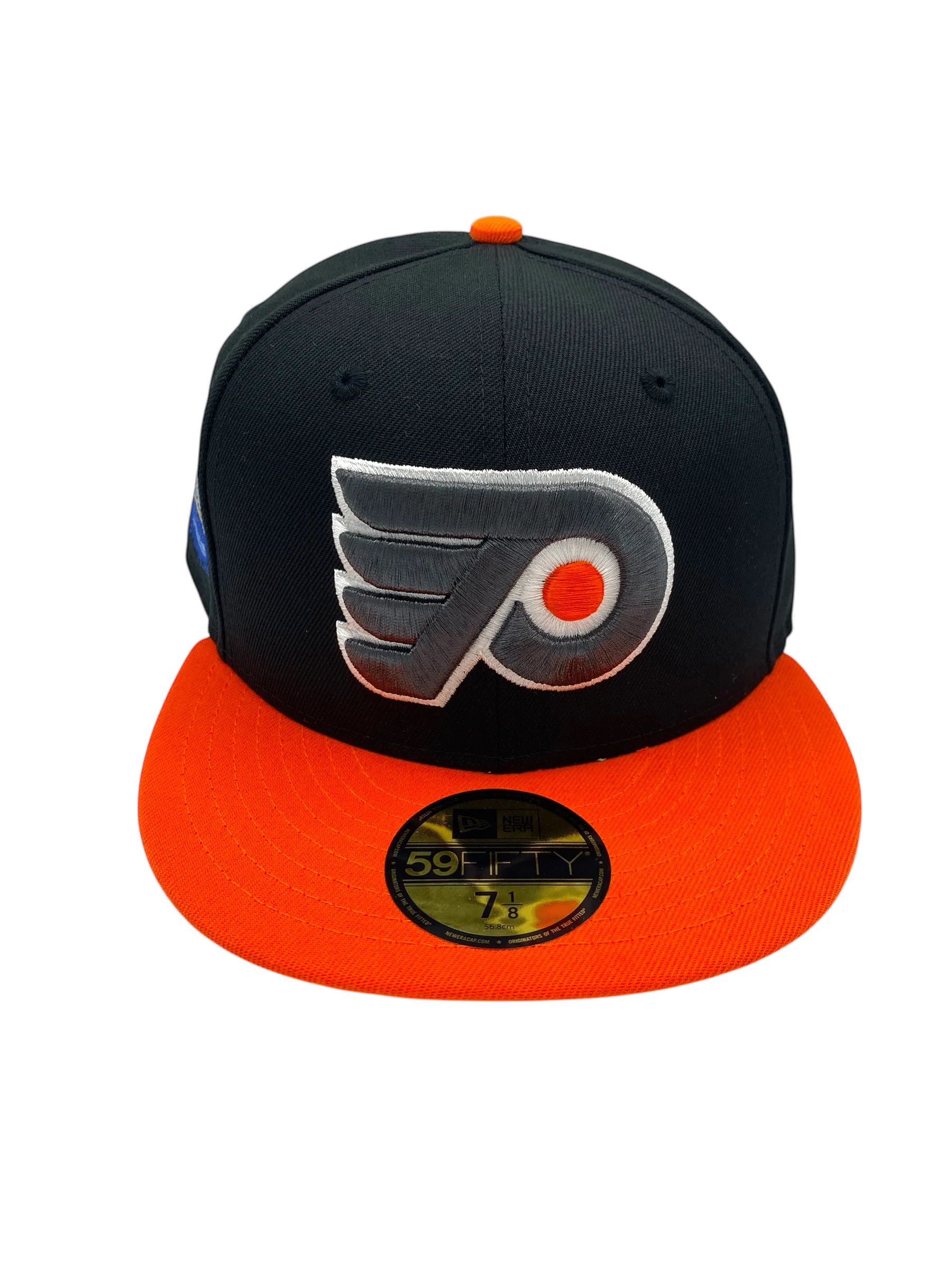 Adult Philadelphia Flyers New Era Black Icy Classic Custom Side Patch 59FIFTY Fitted Hat - Men's - Image 4