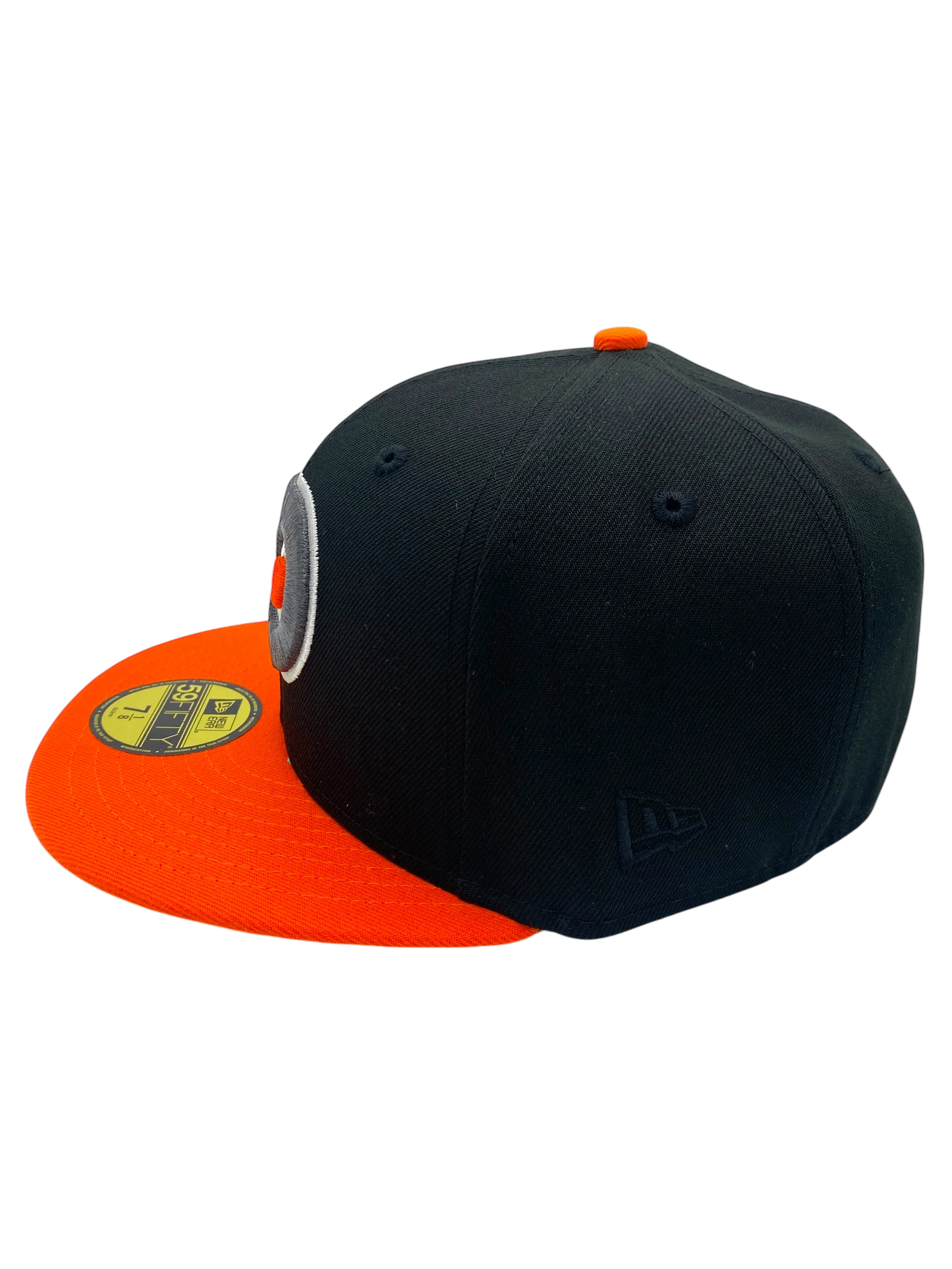 Adult Philadelphia Flyers New Era Black Icy Classic Custom Side Patch 59FIFTY Fitted Hat - Men's - Image 7
