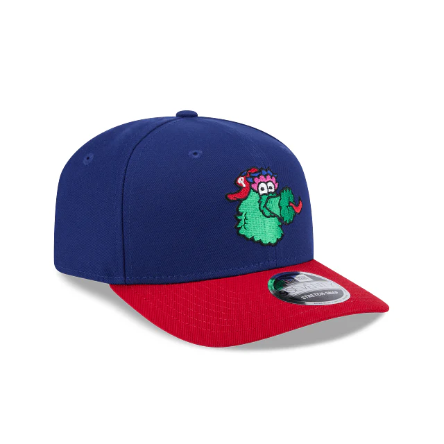 Adult Philadelphia Phillies Mascot New Era Navy/Red Replica Team Logo 9SEVENTY Stretch-Snapback Hat - Men's - Image 3