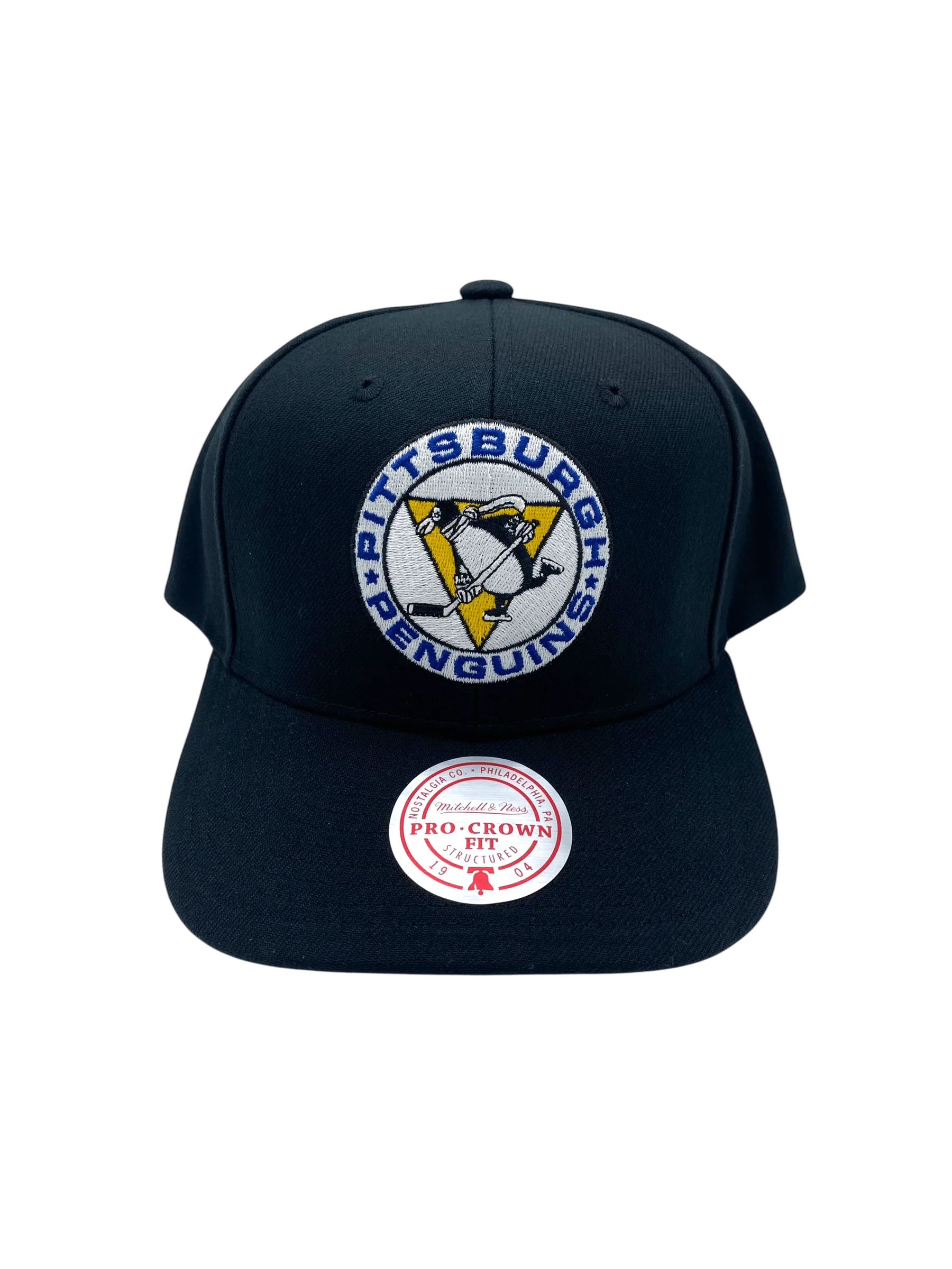 Adult Pittsburgh Penguins Mitchell & Ness Black Team Ground 2.0 Snapback Hat - Men's - Image 4