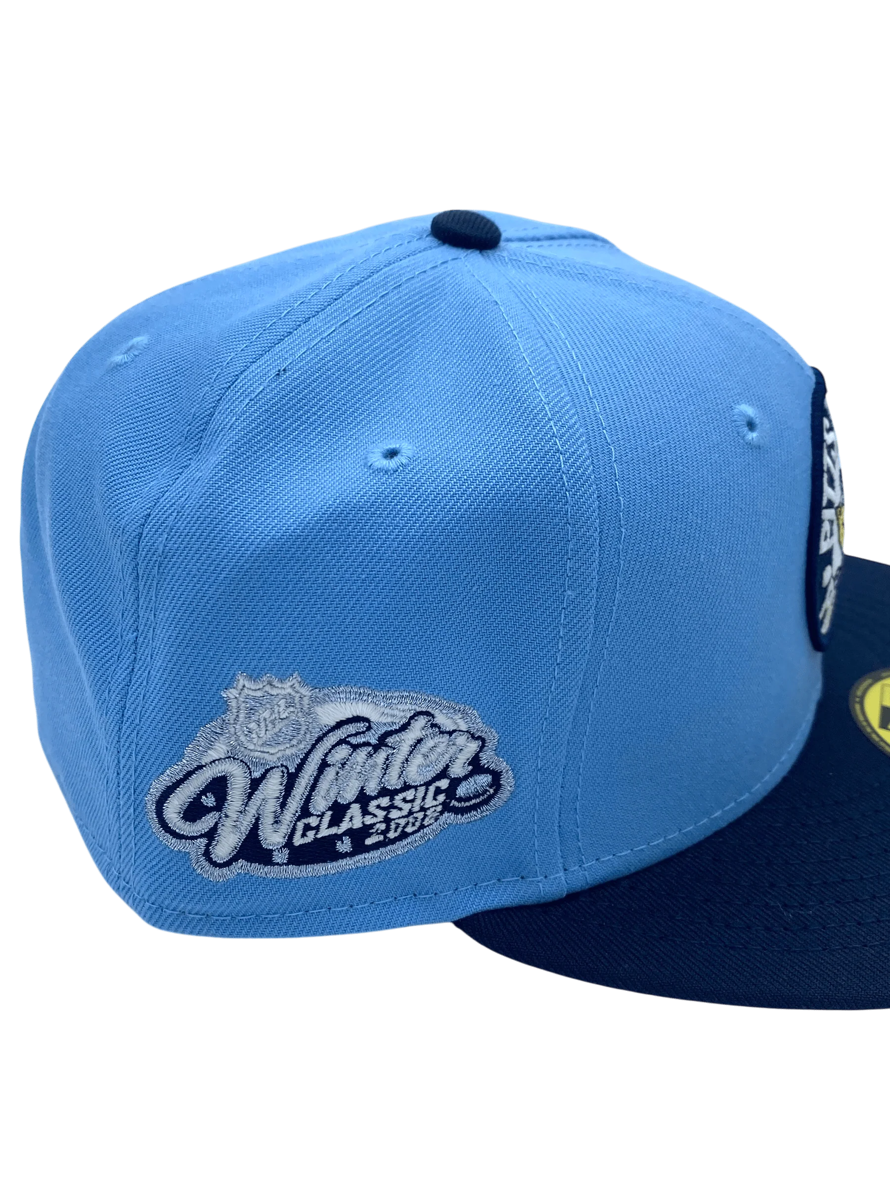 Adult Pittsburgh Penguins New Era Blue Classic Custom Side Patch 59FIFTY Fitted Hat - Men's - Image 2