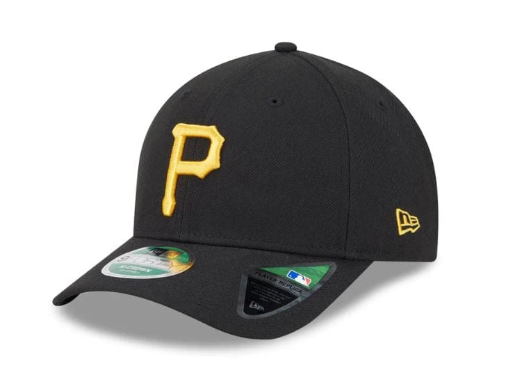 Adult Pittsburgh Pirates New Era Black Player Replica 9FORTY M-Crown Style Adjustable Snapback Hat - Men's