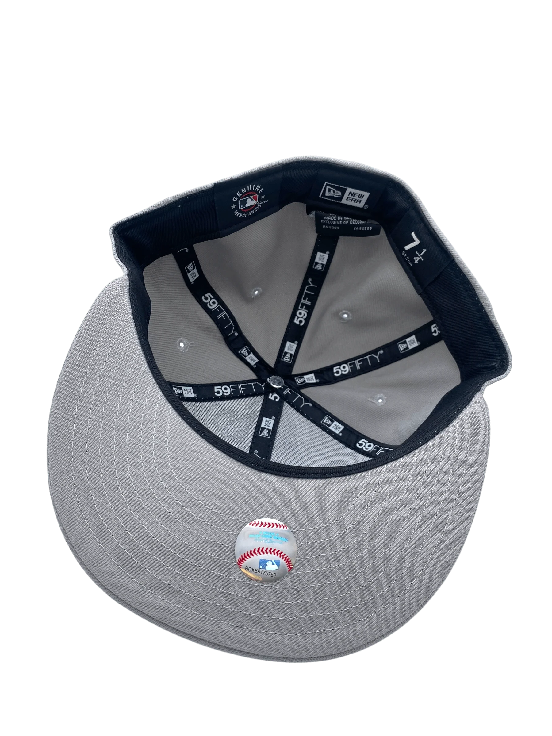 Adult San Diego Padres New Era Gray/White Basic 59FIFTY Fitted Hat - Men's - Image 2