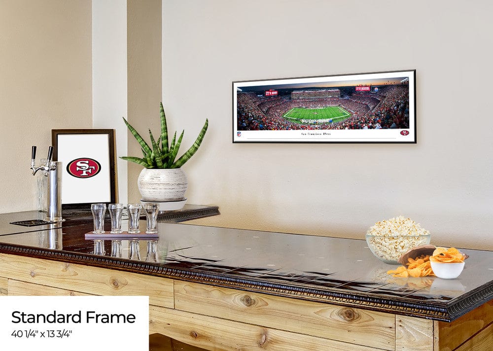 Adult San Francisco 49ers Panoramic Picture - Levi's Stadium NFL Fan Cave Decor - Unisex