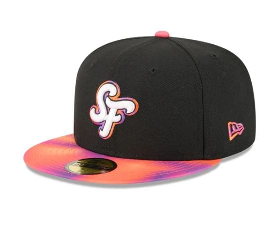 Adult San Francisco Giants New Era Black 2025 City Connect Official On Field 59FIFTY Fitted Hat - Men's