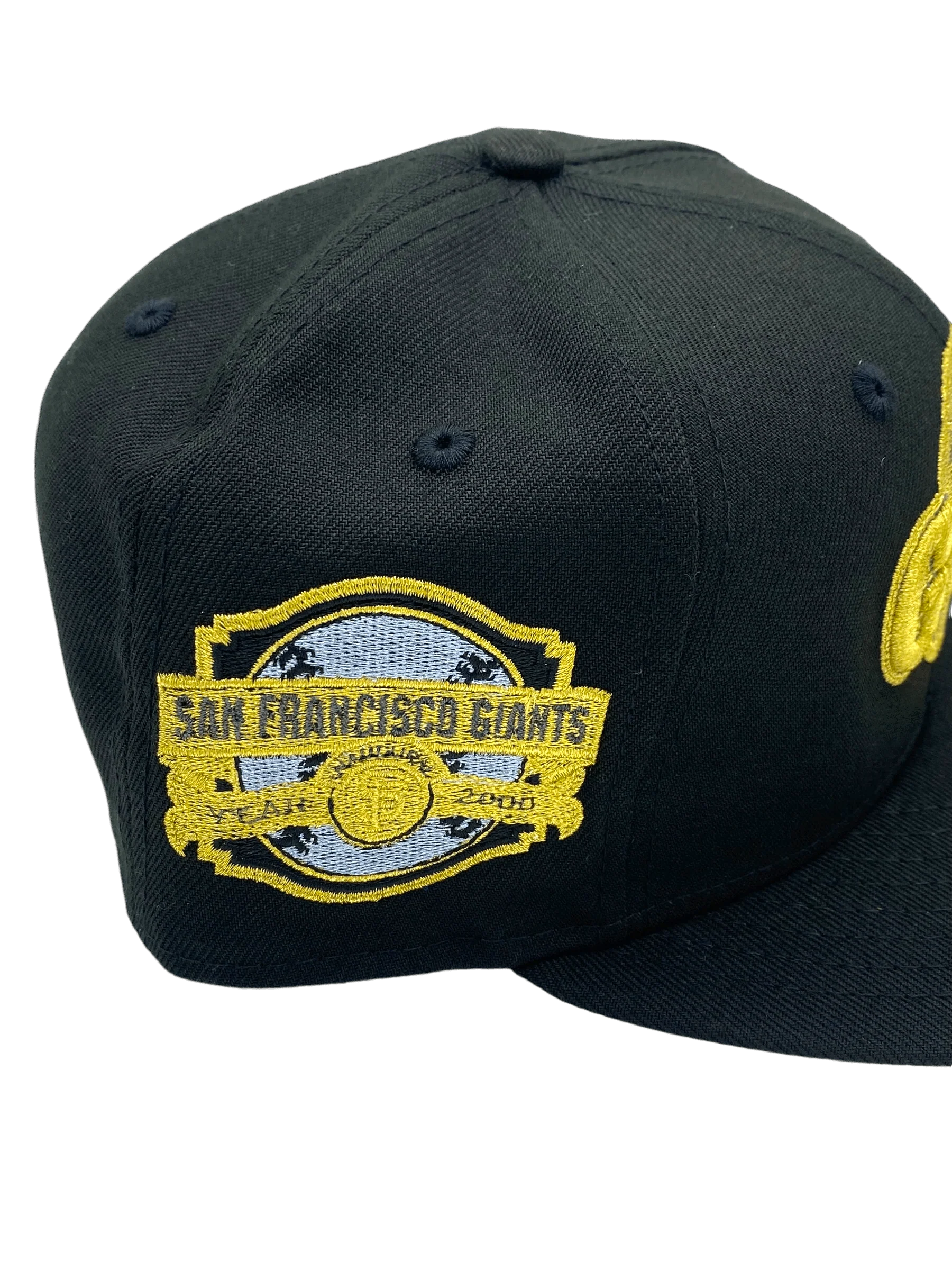 Adult San Francisco Giants New Era Black Remastered Custom Side Patch 59FIFTY Fitted Hat - Men's - Image 2