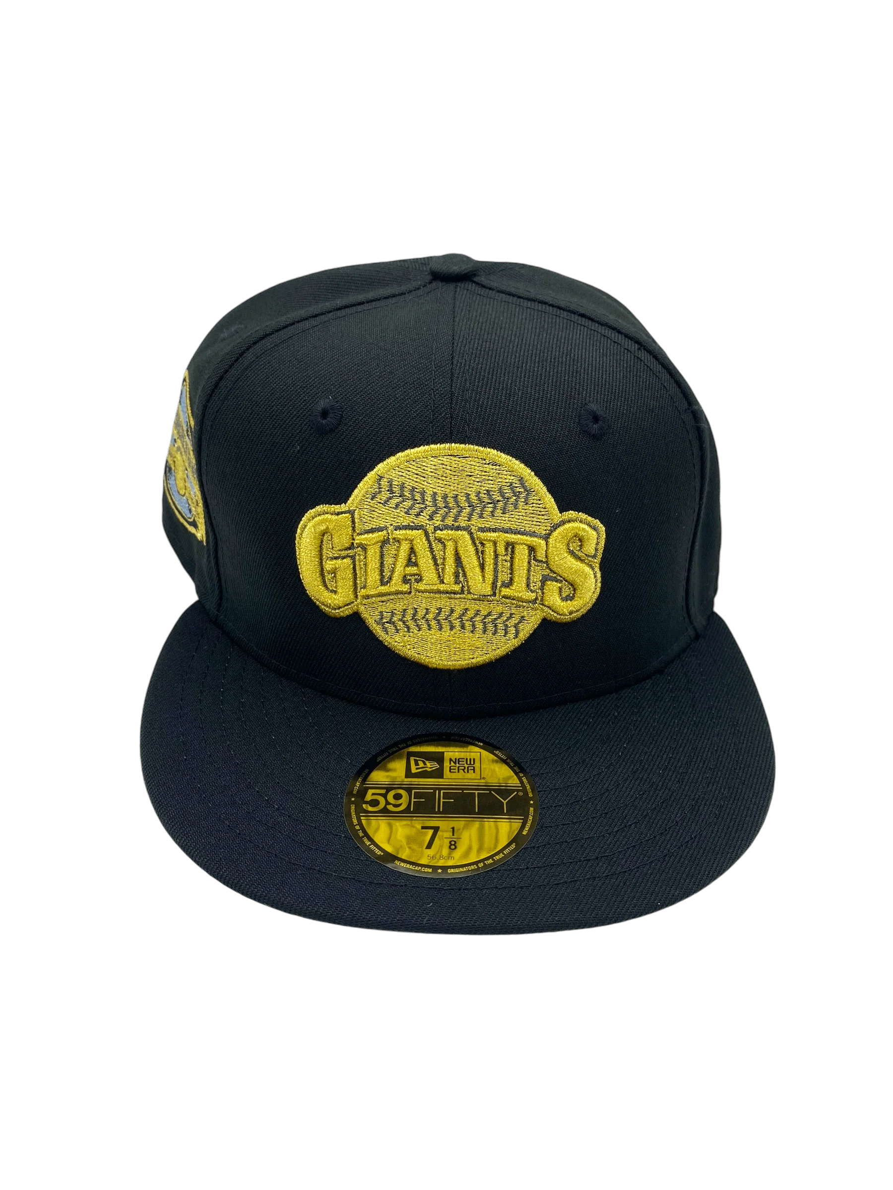 Adult San Francisco Giants New Era Black Remastered Custom Side Patch 59FIFTY Fitted Hat - Men's - Image 4