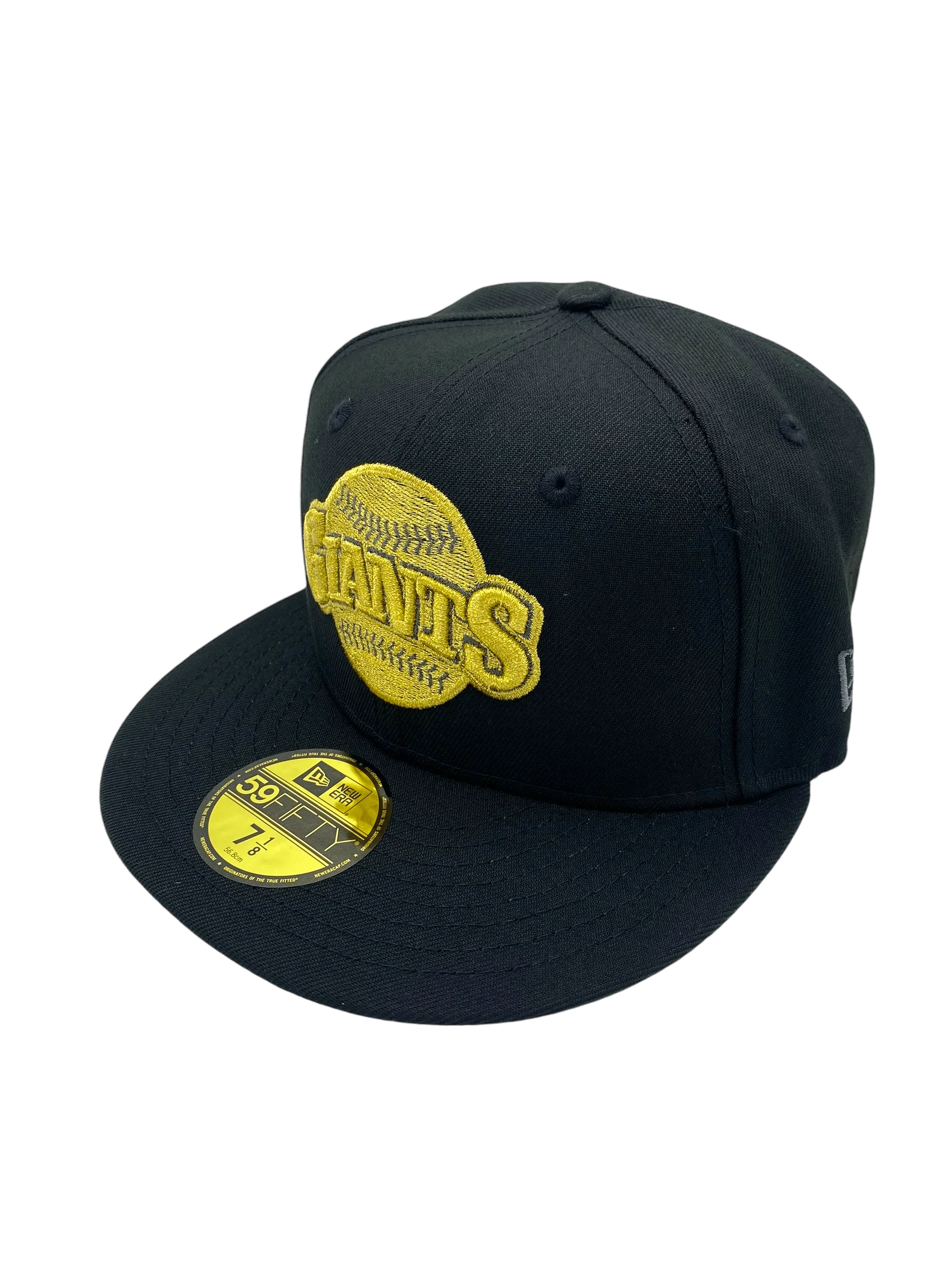Adult San Francisco Giants New Era Black Remastered Custom Side Patch 59FIFTY Fitted Hat - Men's - Image 5