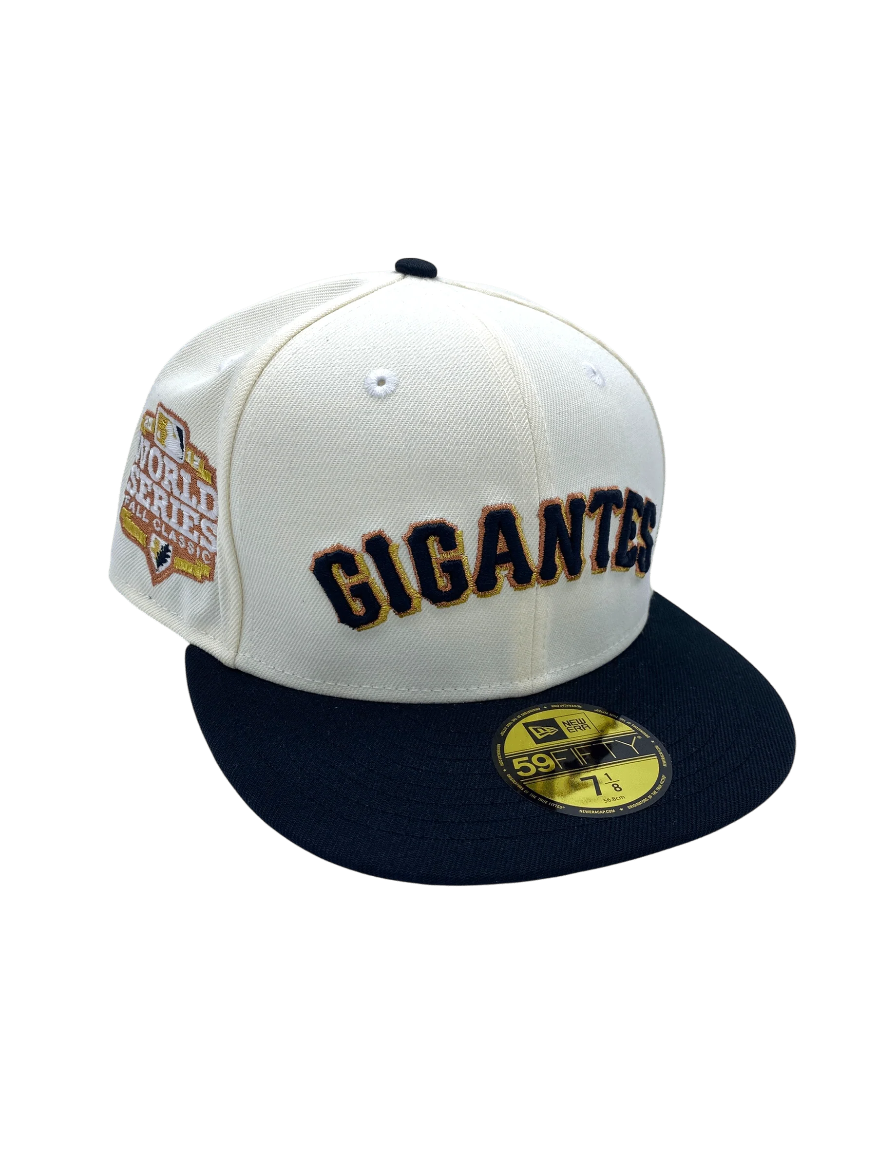 Adult San Francisco Giants New Era Chrome/Black Gigantes Side Patch 59FIFTY Fitted Hat - Men's
