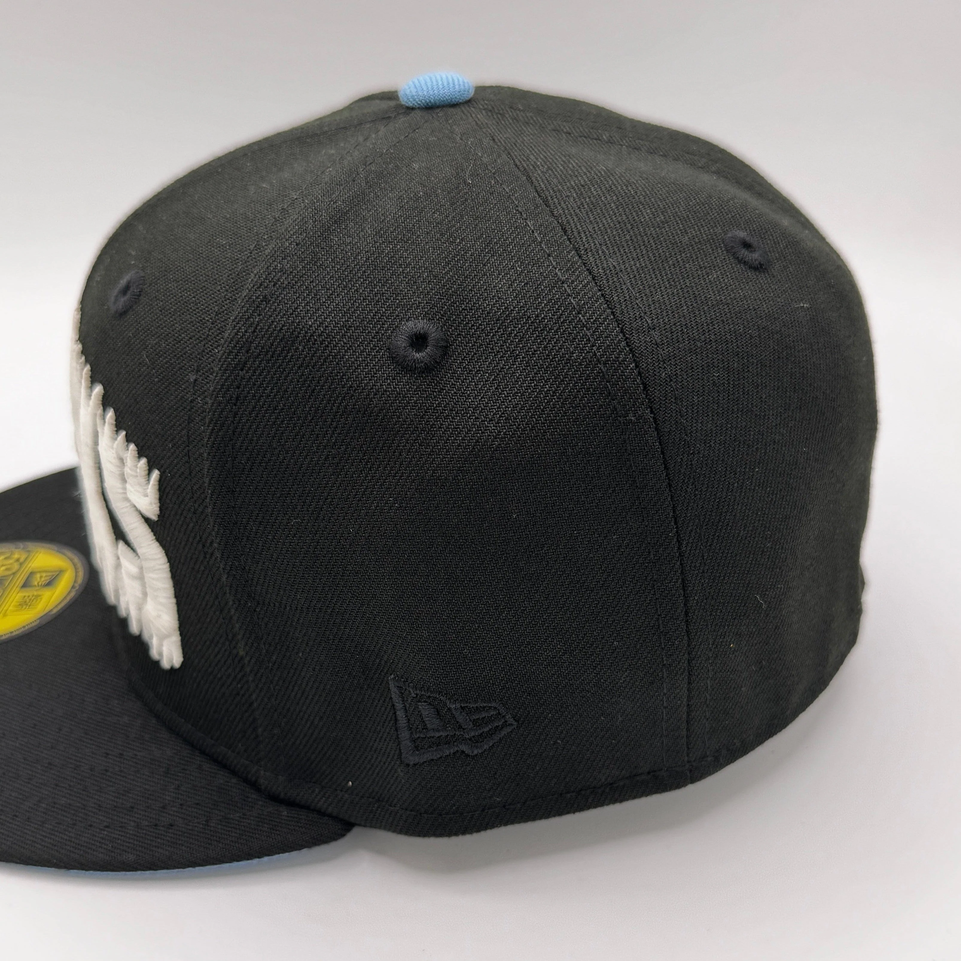 Adult San Jose Sharks New Era Black Custom Side Patch 59FIFTY Fitted Hat - Men's - Image 4