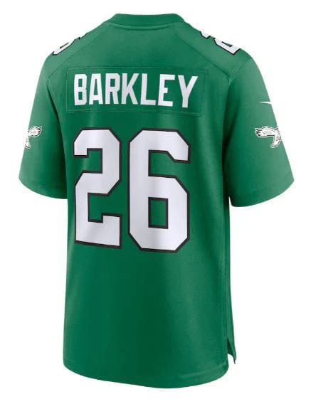 Adult Saquon Barkley Philadelphia Eagles NFL Nike Kelly Green Alternate Game Jersey - Men's - Image 2