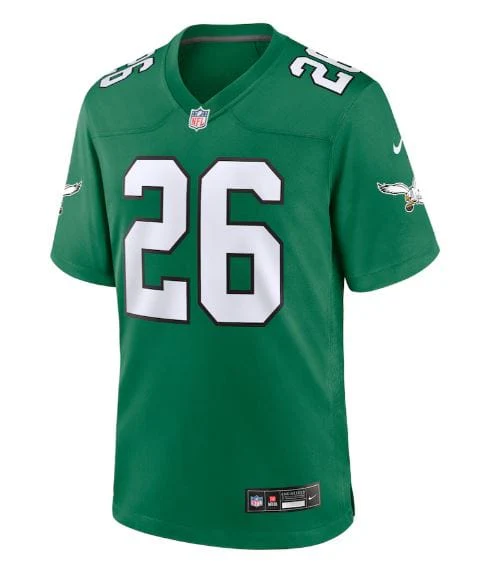 Adult Saquon Barkley Philadelphia Eagles NFL Nike Kelly Green Alternate Game Jersey - Men's - Image 3