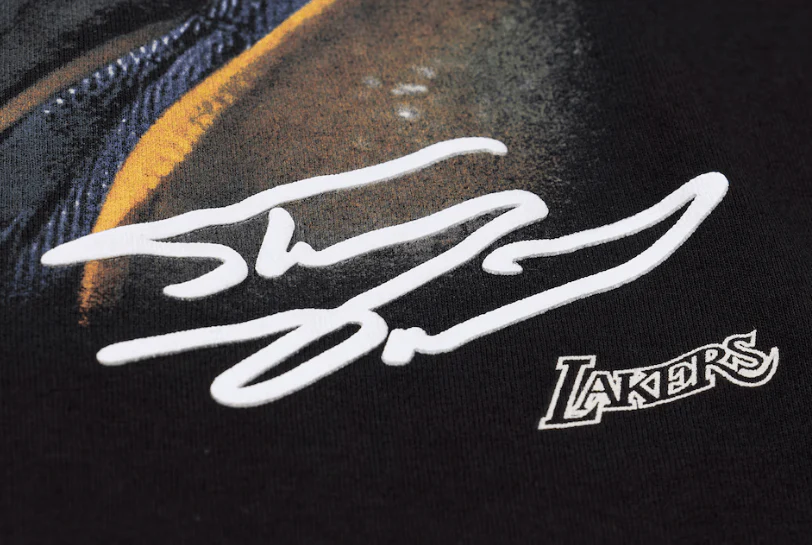 Adult Shaquille O'Neal Los Angeles Lakers Mitchell & Ness Black Real NBA Big Face T-Shirt - Men's - Image 4